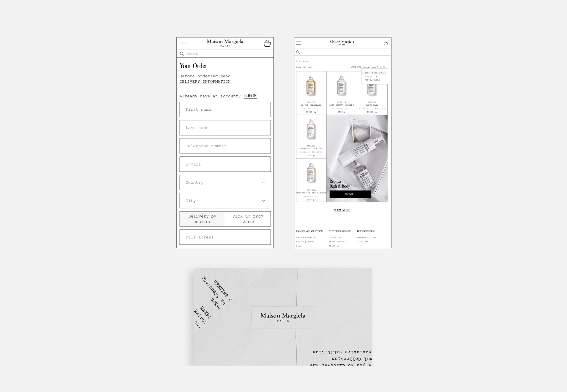 Maison Margiela e-commerce redesign — Изображение №7 — Интерфейсы на Dprofile