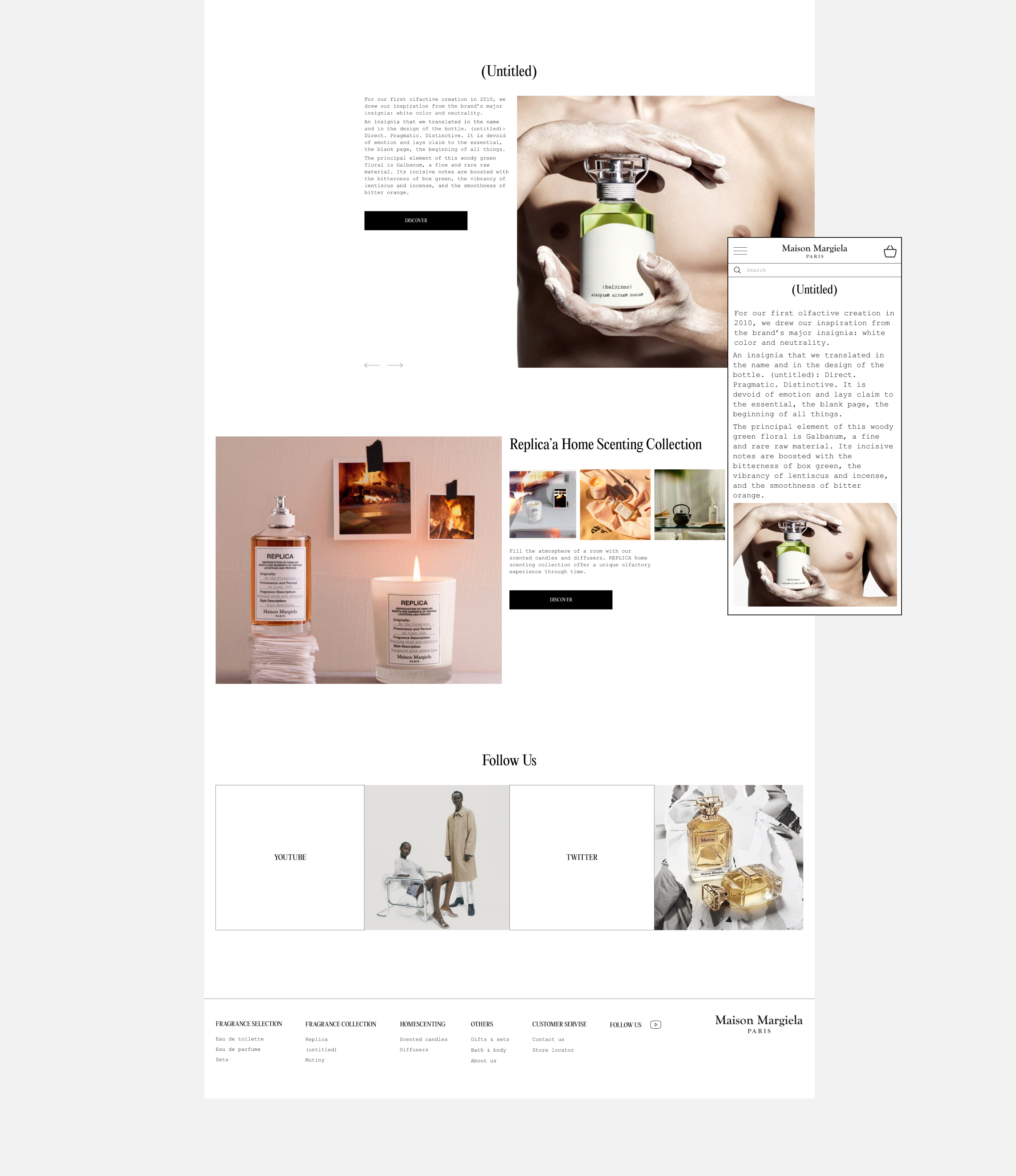 Maison Margiela e-commerce redesign — Изображение №4 — Интерфейсы на Dprofile