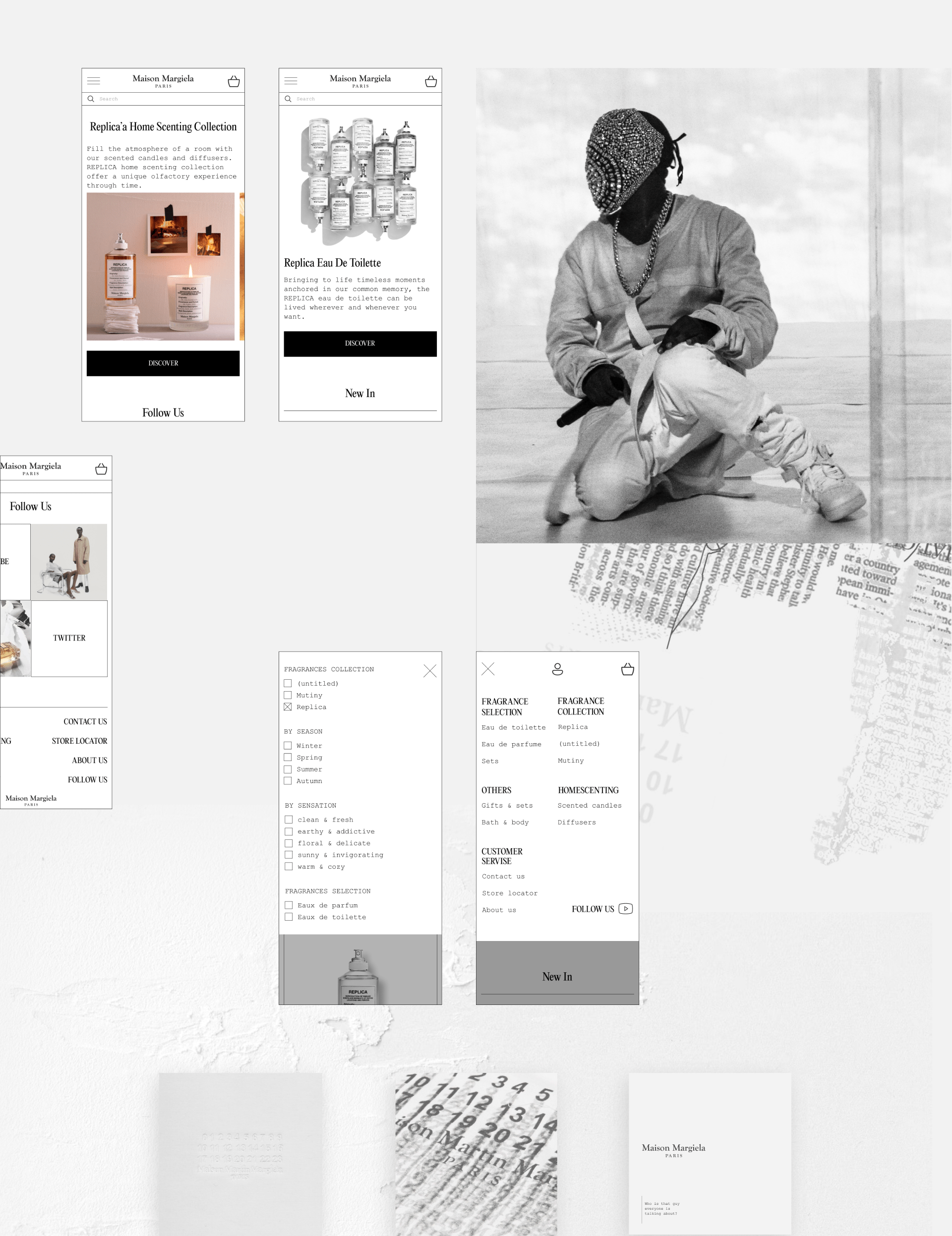 Maison Margiela e-commerce redesign — Изображение №5 — Интерфейсы на Dprofile