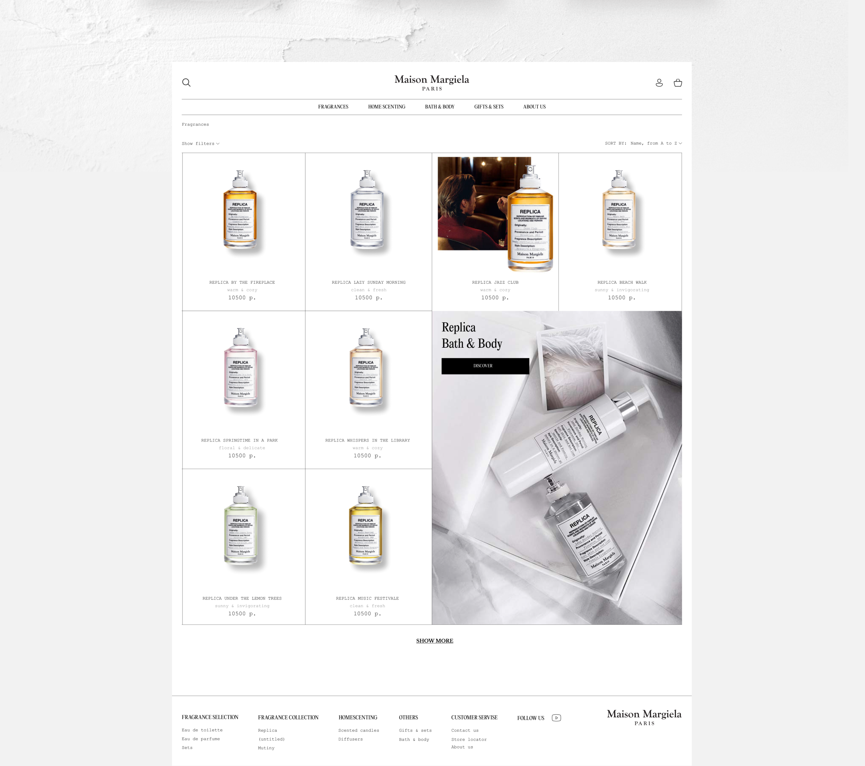 Maison Margiela e-commerce redesign — Изображение №6 — Интерфейсы на Dprofile