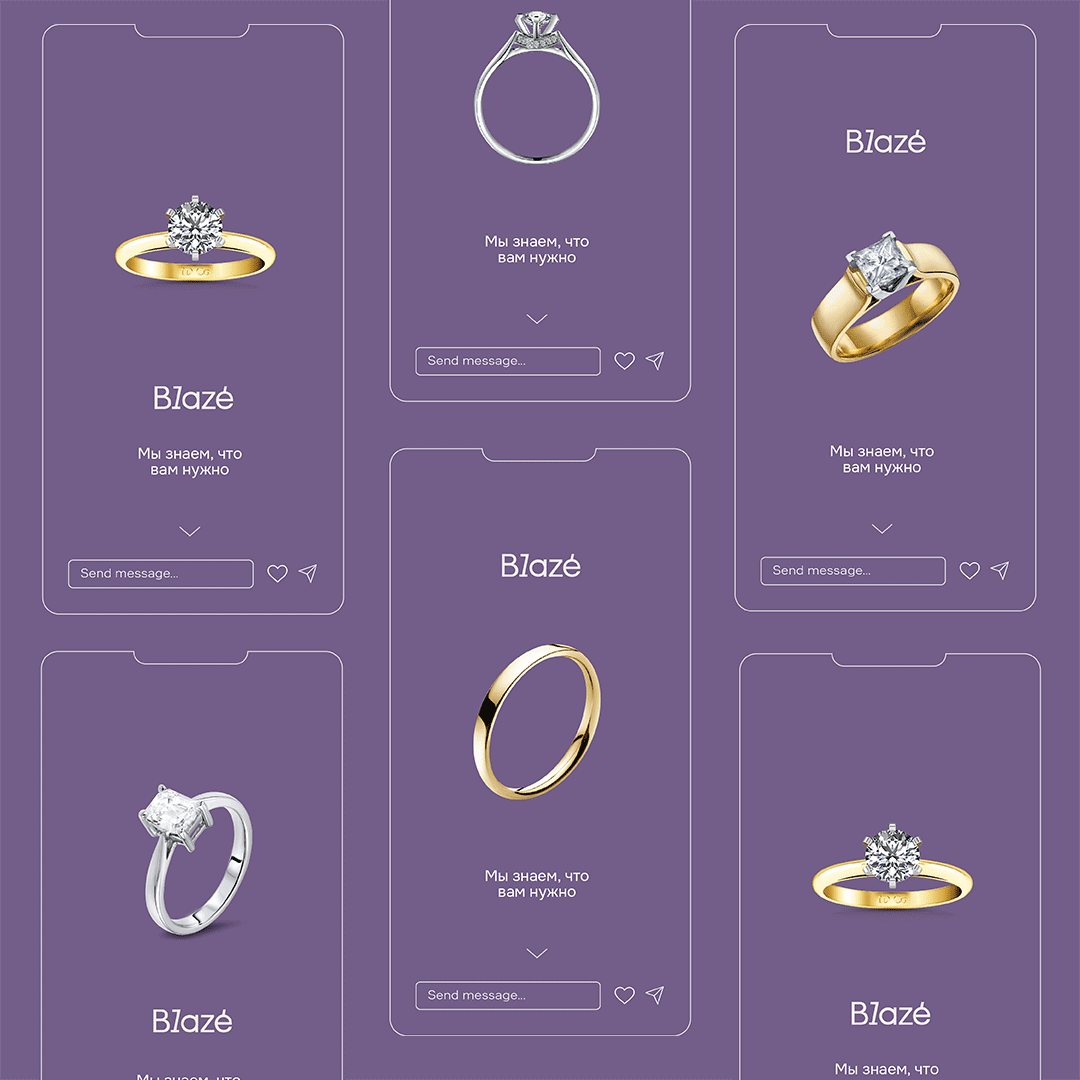 Blaze jewellery brand identity — Изображение №12 — Брендинг на Dprofile