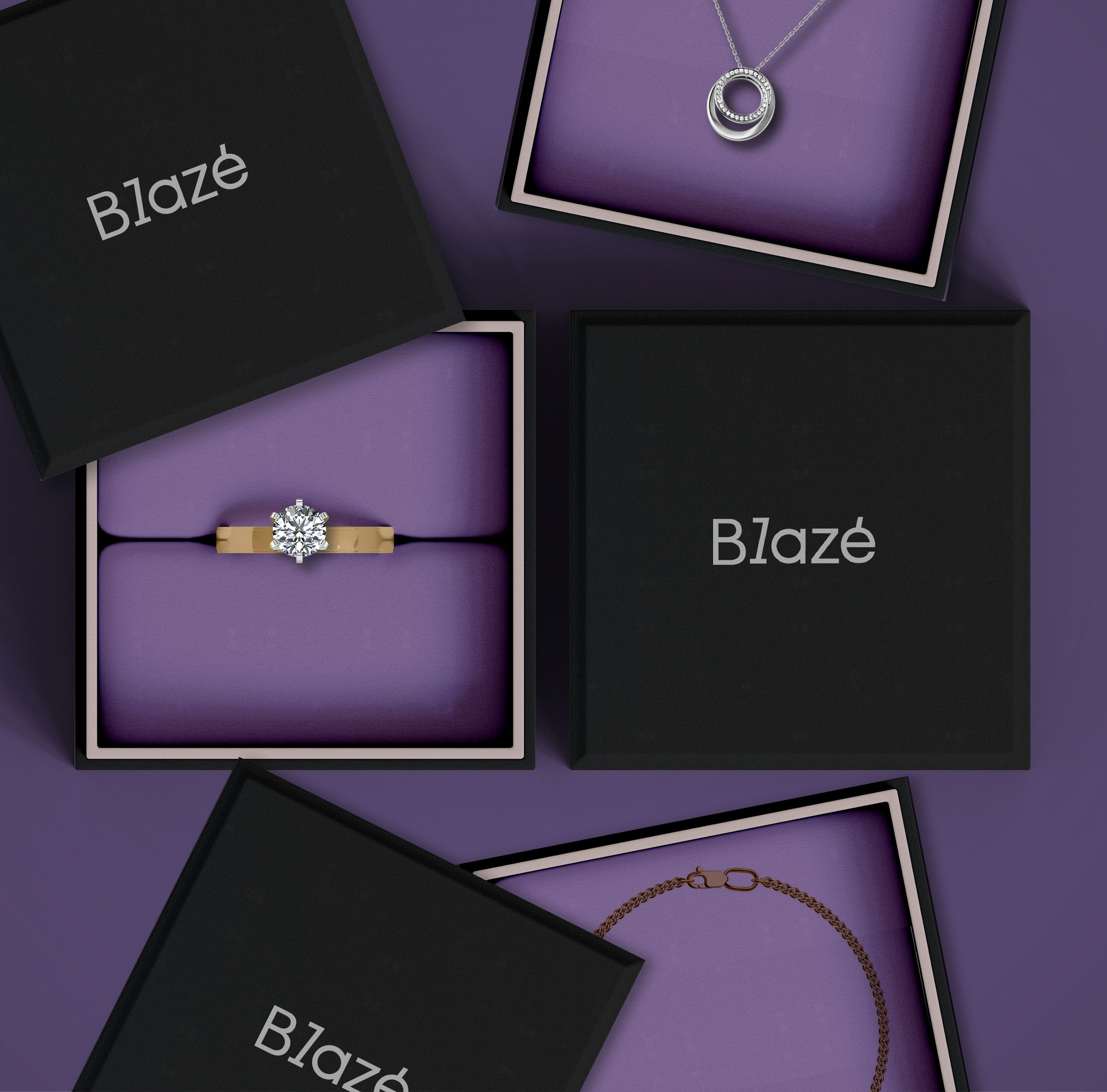 Blaze jewellery brand identity — Изображение №9 — Брендинг на Dprofile