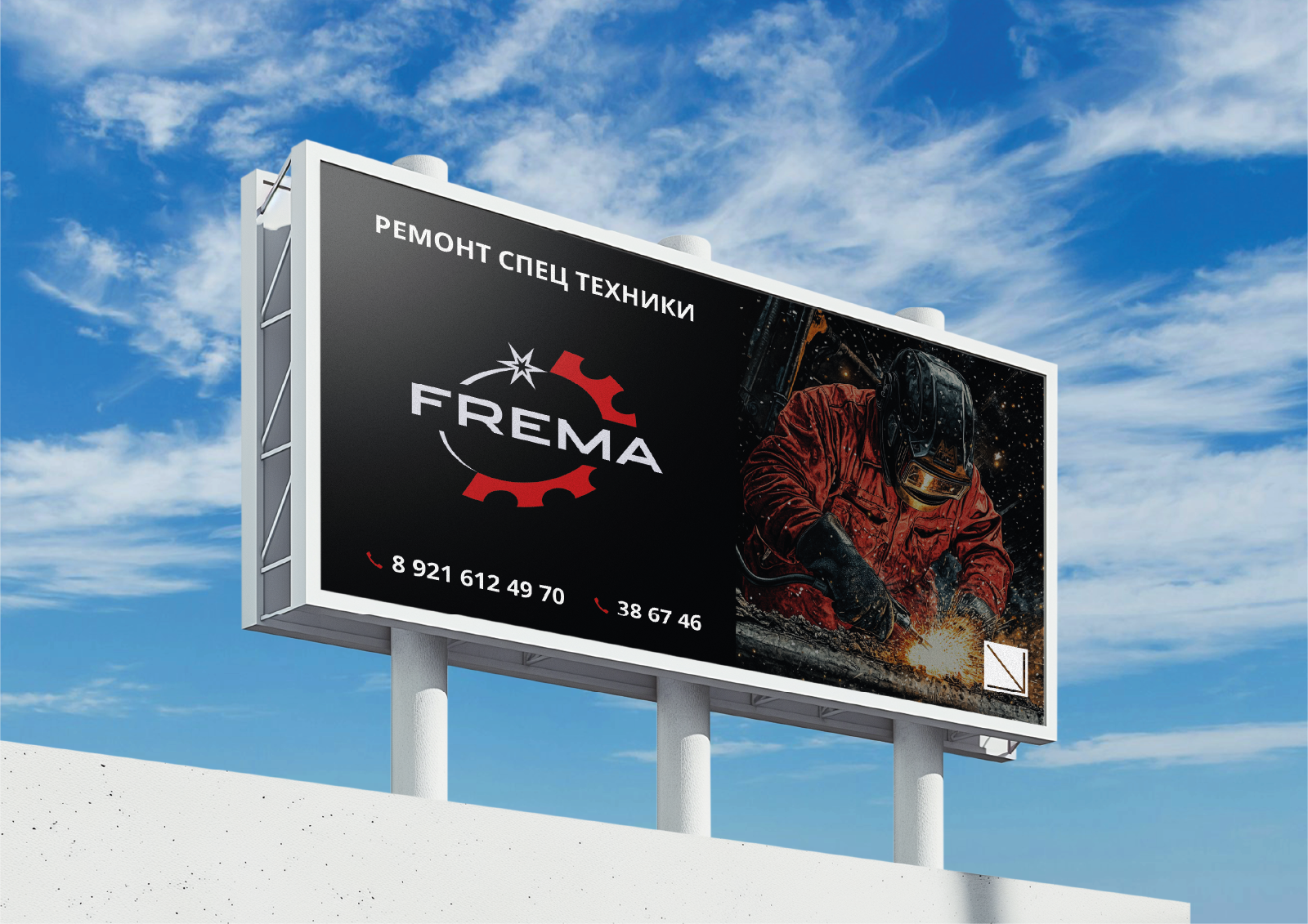 Логотип для бренда "FREMA" ремонтно-сварочные работы — Изображение №9 — Брендинг на Dprofile