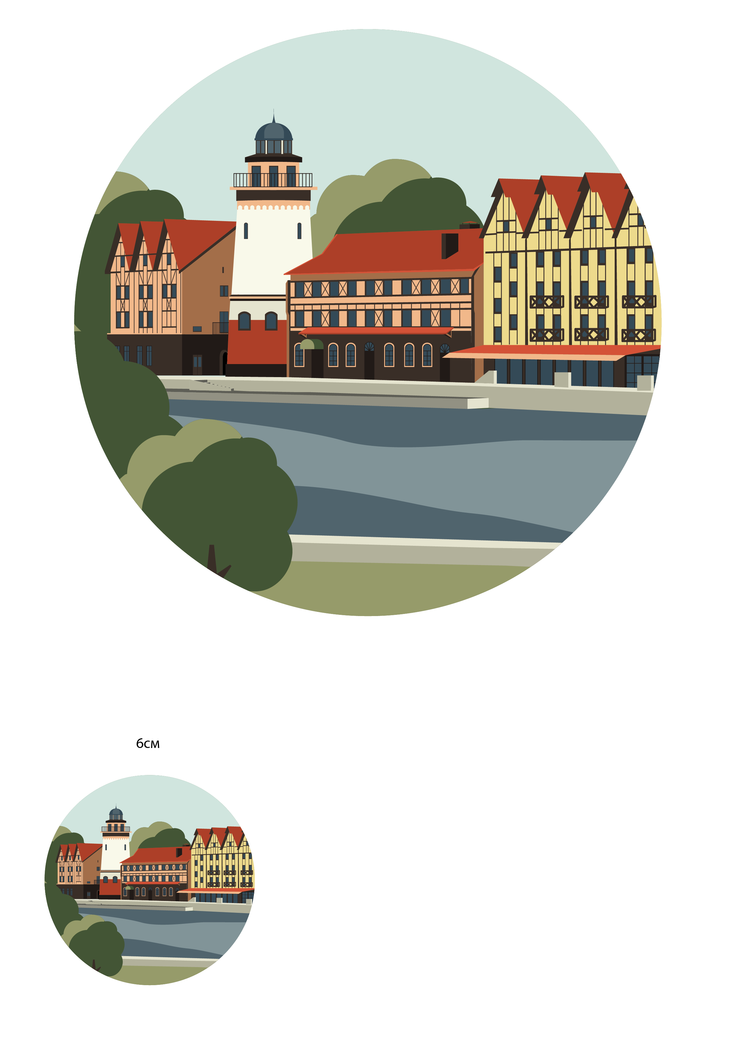 Мемо игра Калининград и область — Изображение №1 — Иллюстрация, Графика на Dprofile