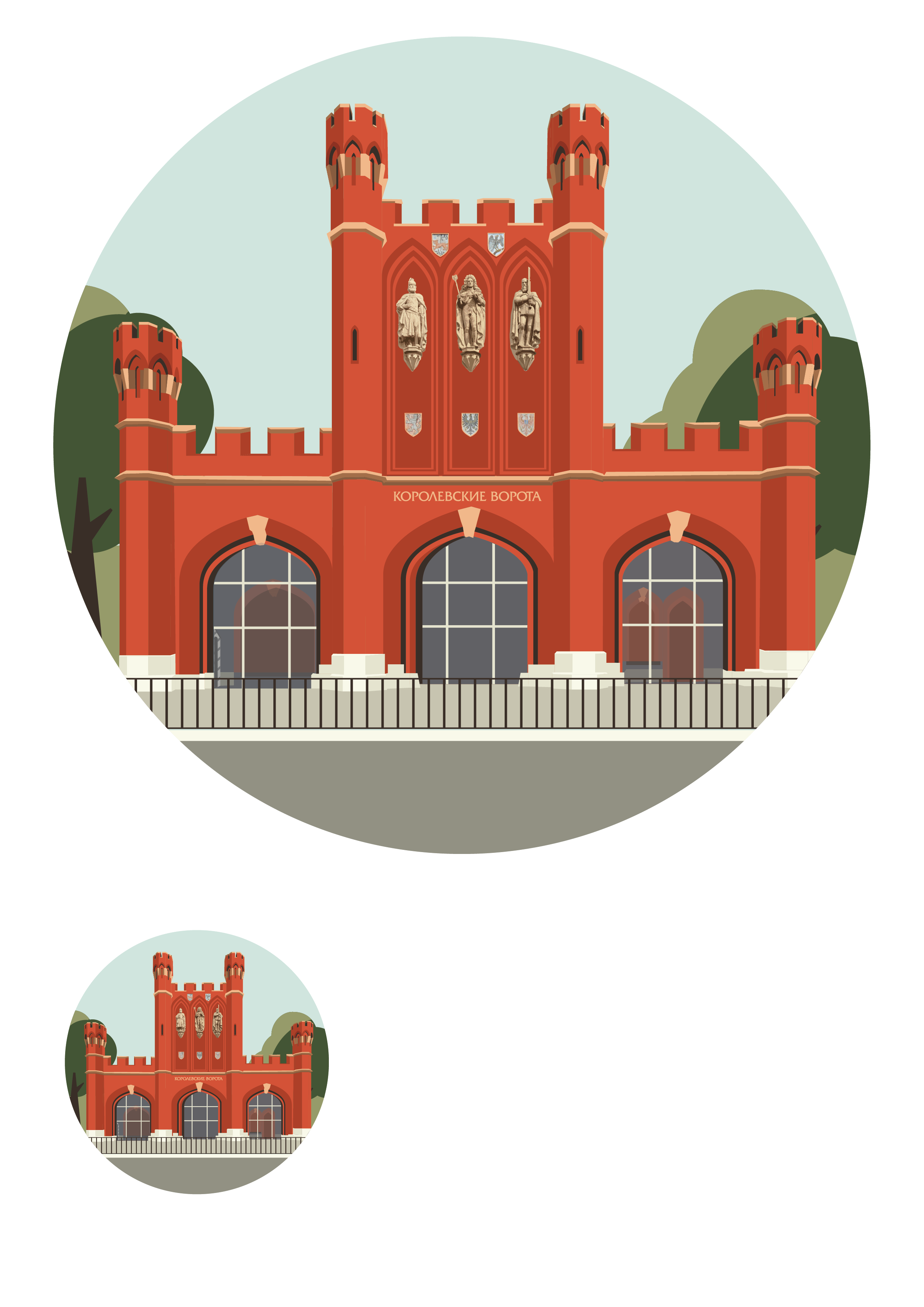 Мемо игра Калининград и область — Изображение №4 — Иллюстрация, Графика на Dprofile