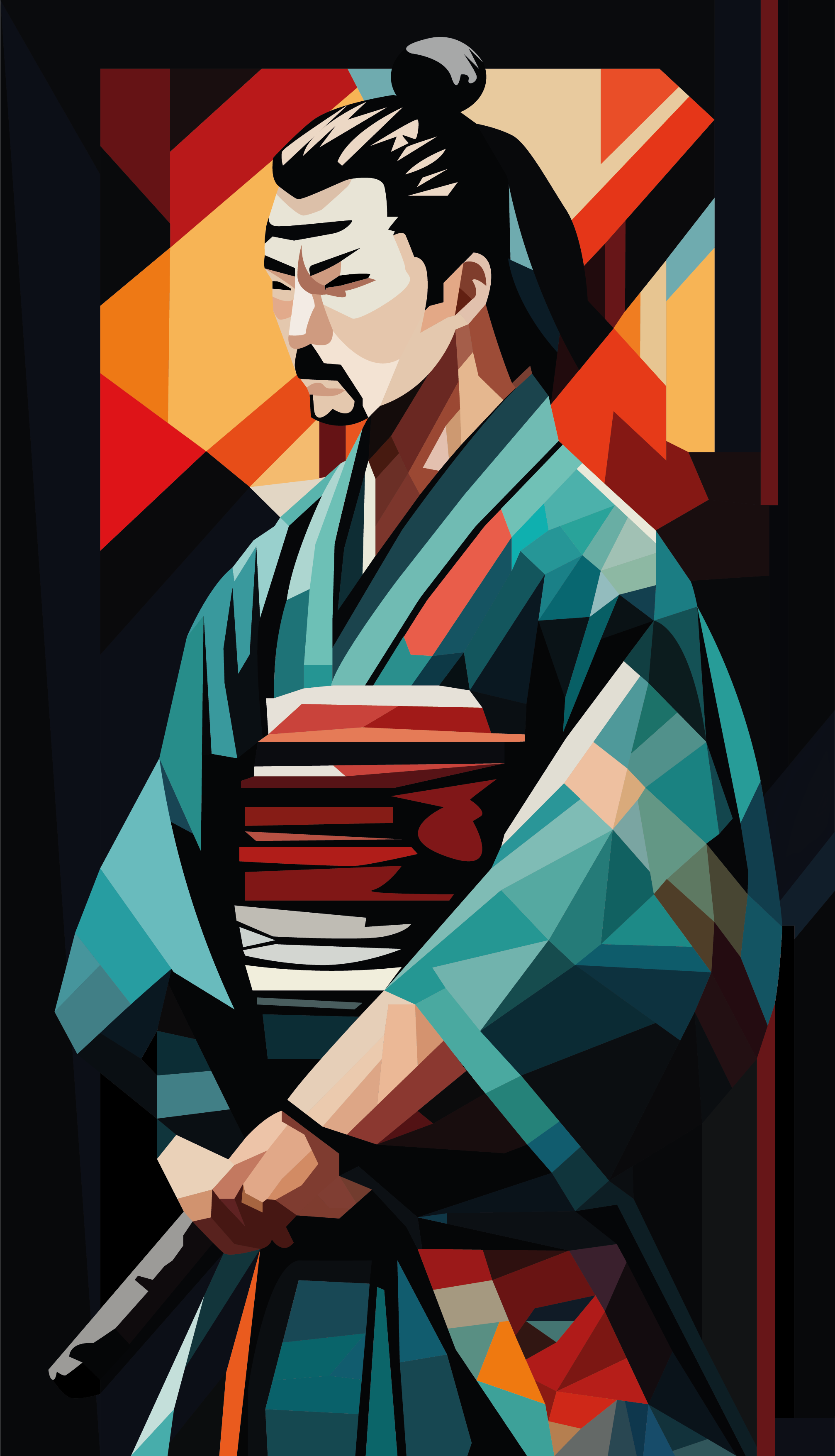 Постер "САМУРАЙ" — Изображение №4 — Иллюстрация на Dprofile