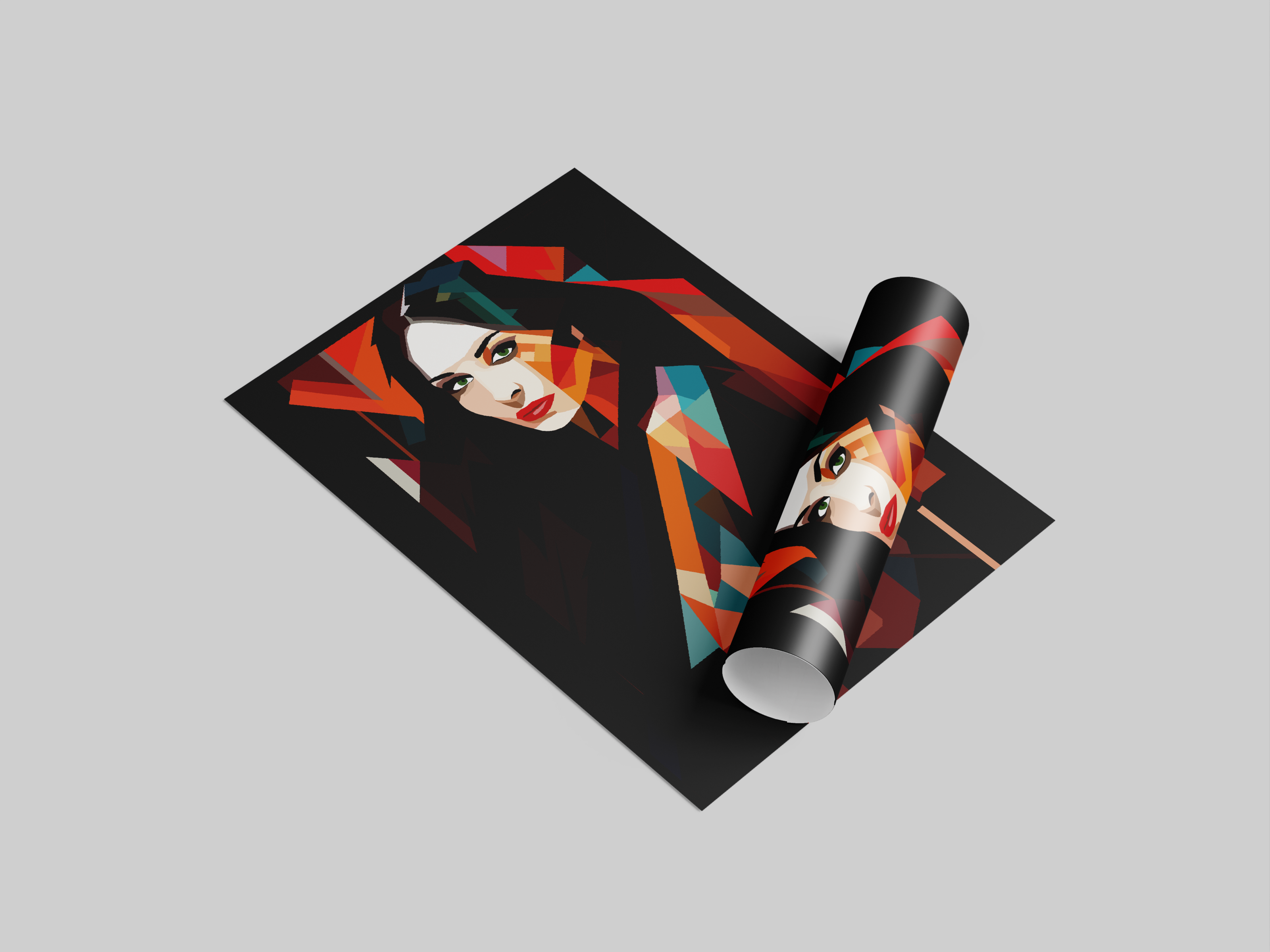 Постер "ОННА" женщина-самурай — Изображение №1 — Иллюстрация на Dprofile