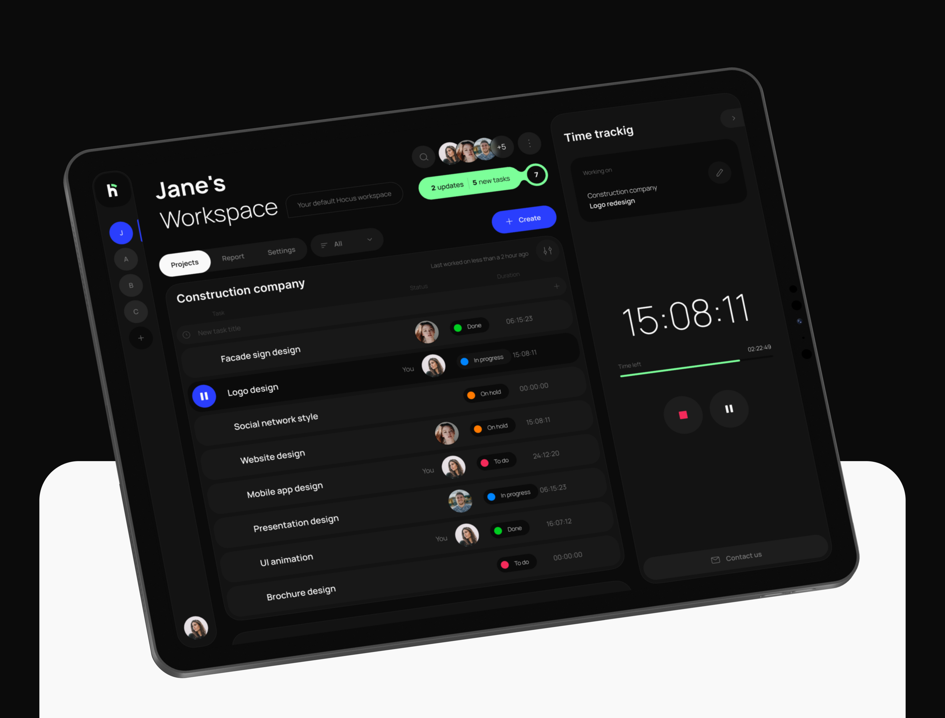 Hocus — Изображение №9 — Интерфейсы на Dprofile