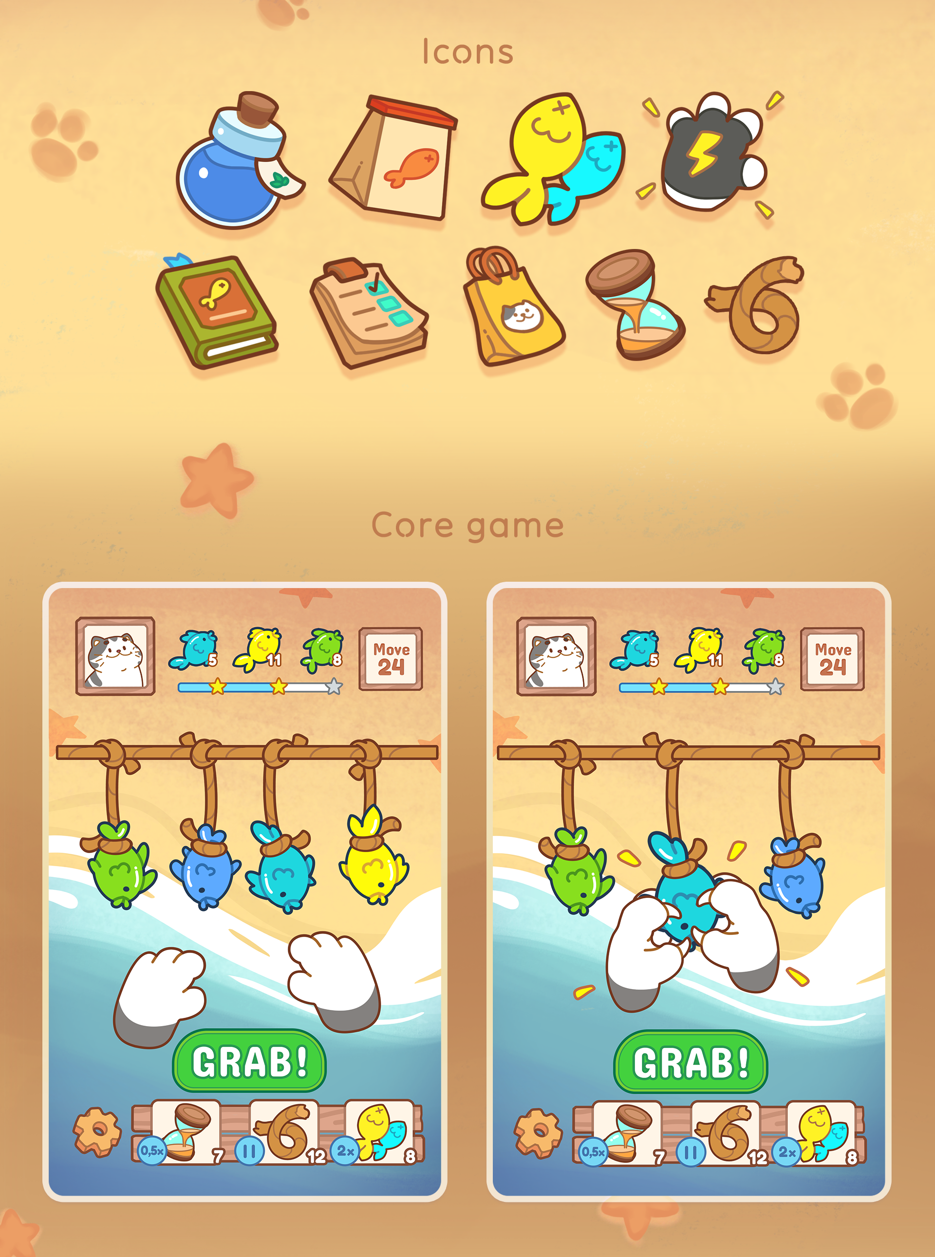 Catch Up | Mobile Game art — Изображение №3 — Интерфейсы на Dprofile