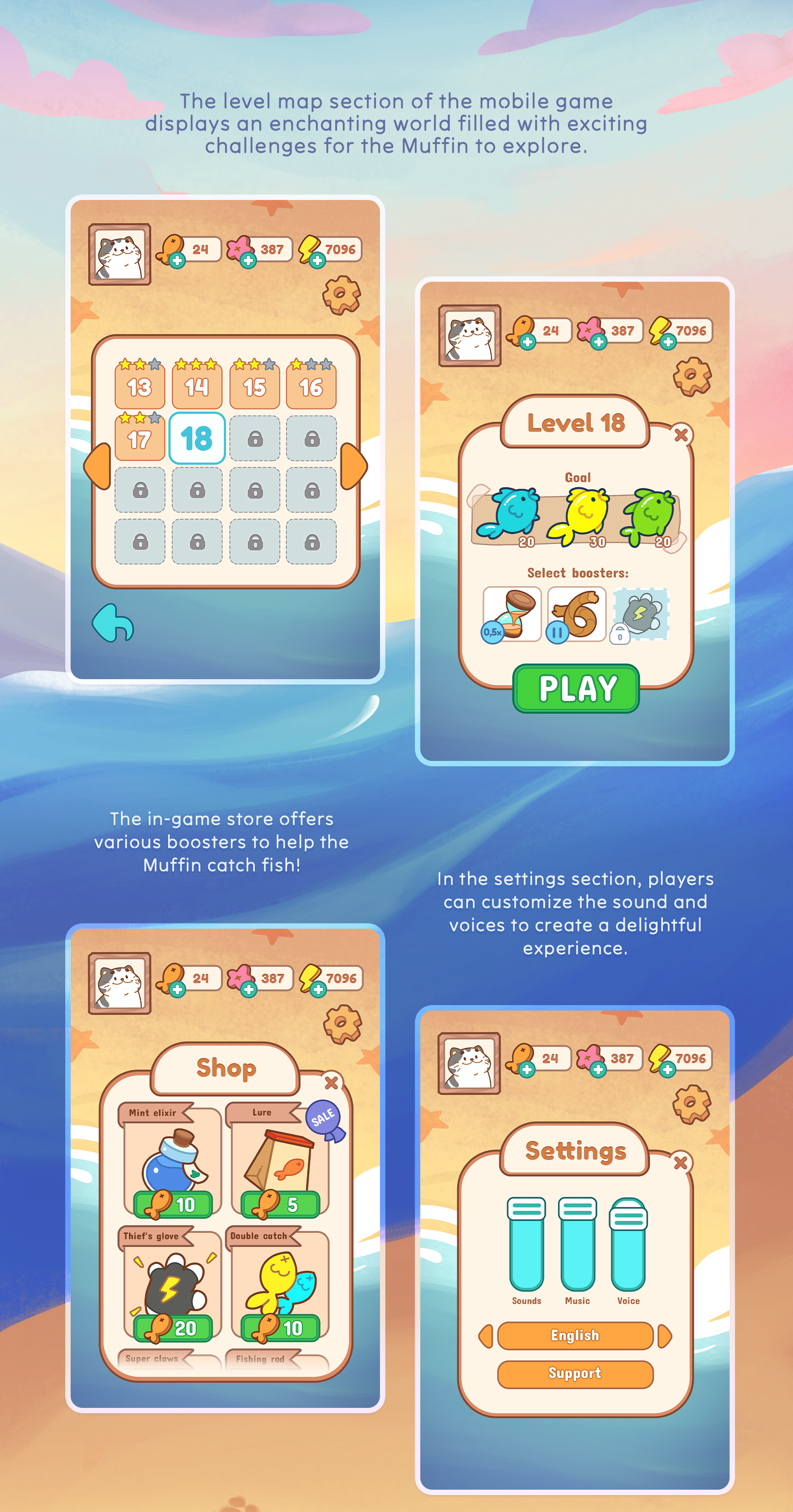 Catch Up | Mobile Game art — Изображение №2 — Интерфейсы на Dprofile