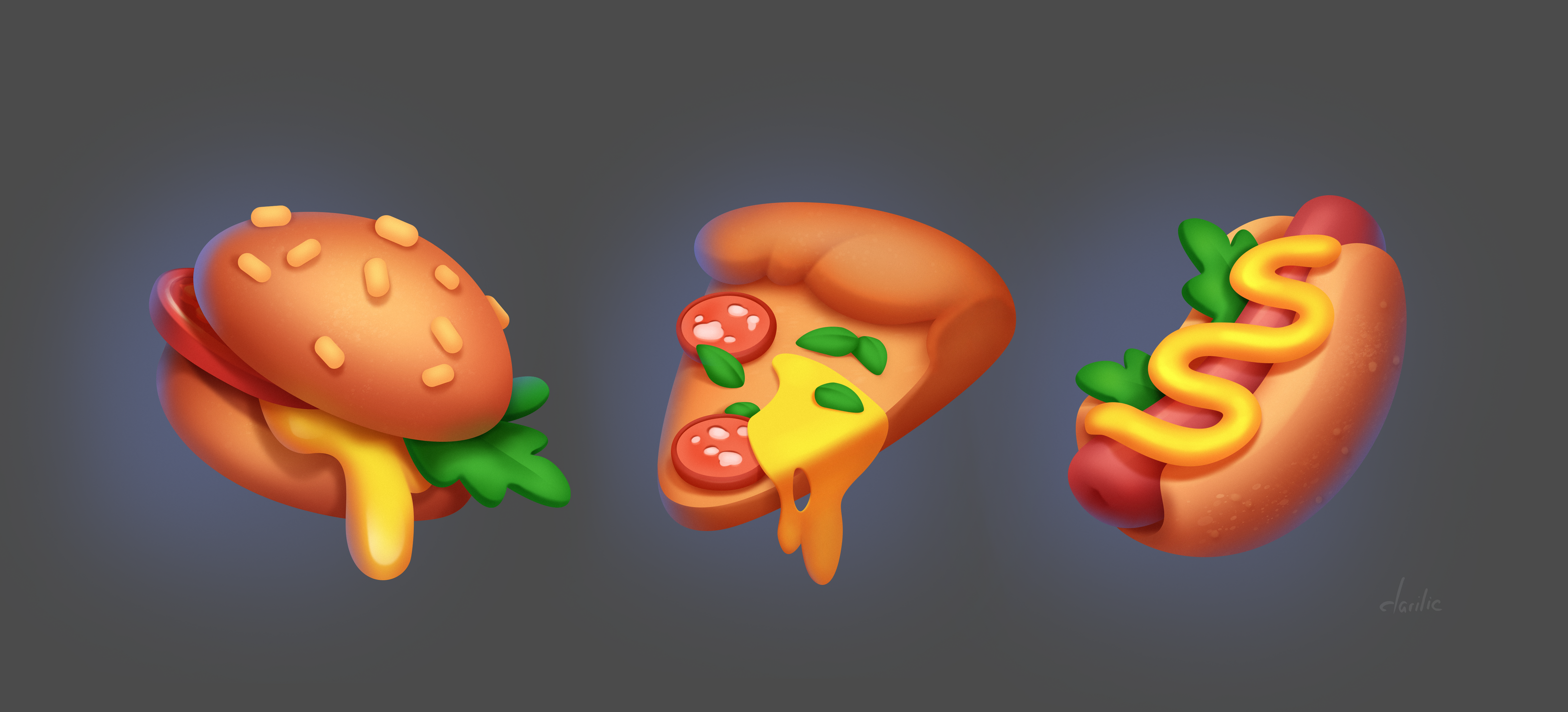 Fast food icons — Изображение №1 — Иллюстрация на Dprofile