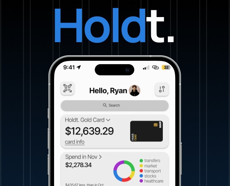 Holdt. — Banking app from people to people. — Интерфейсы на Dprofile