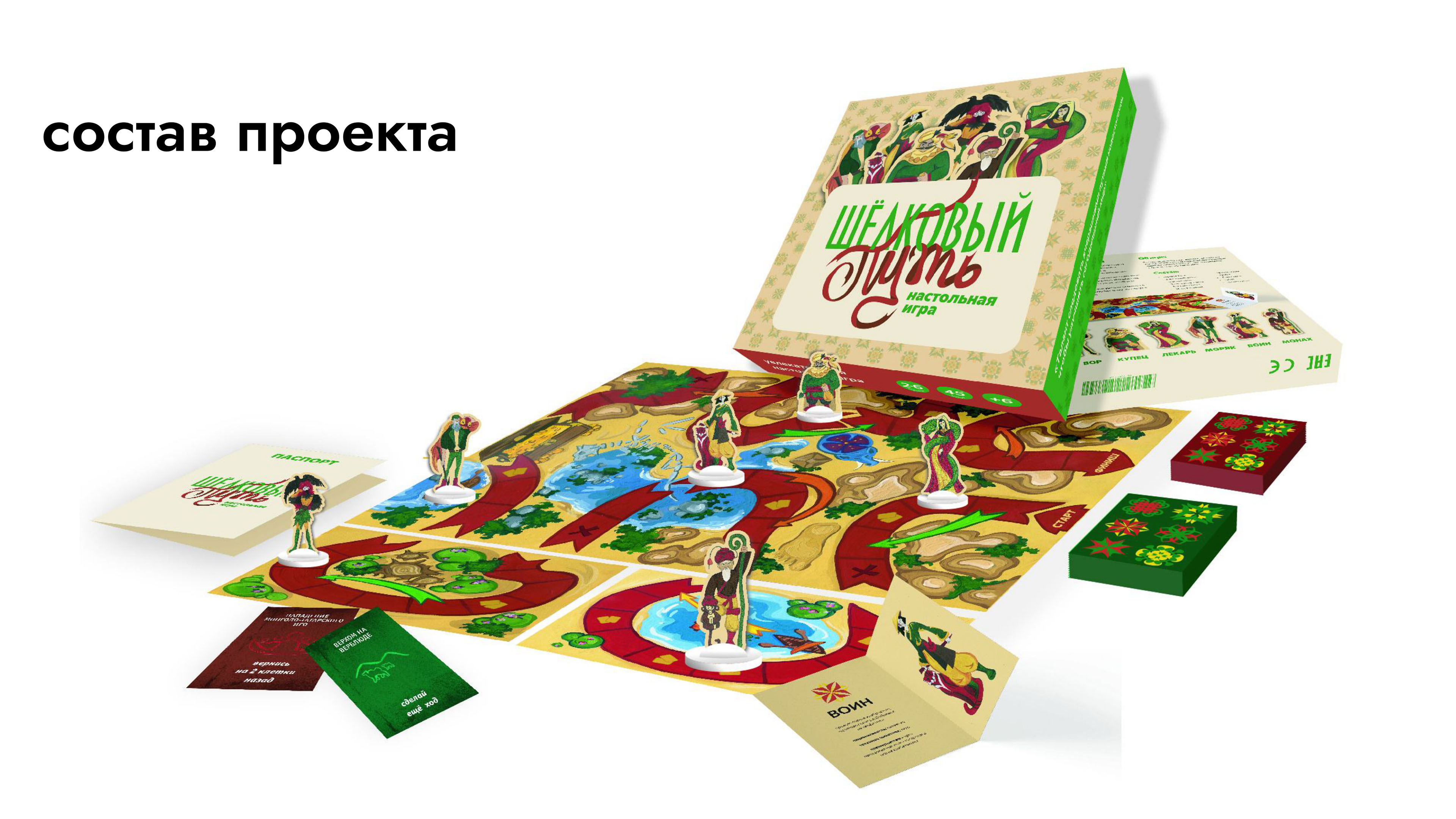 Оригинал-макет настольной игры "Шелковый путь" — Изображение №13 — Брендинг, Иллюстрация на Dprofile