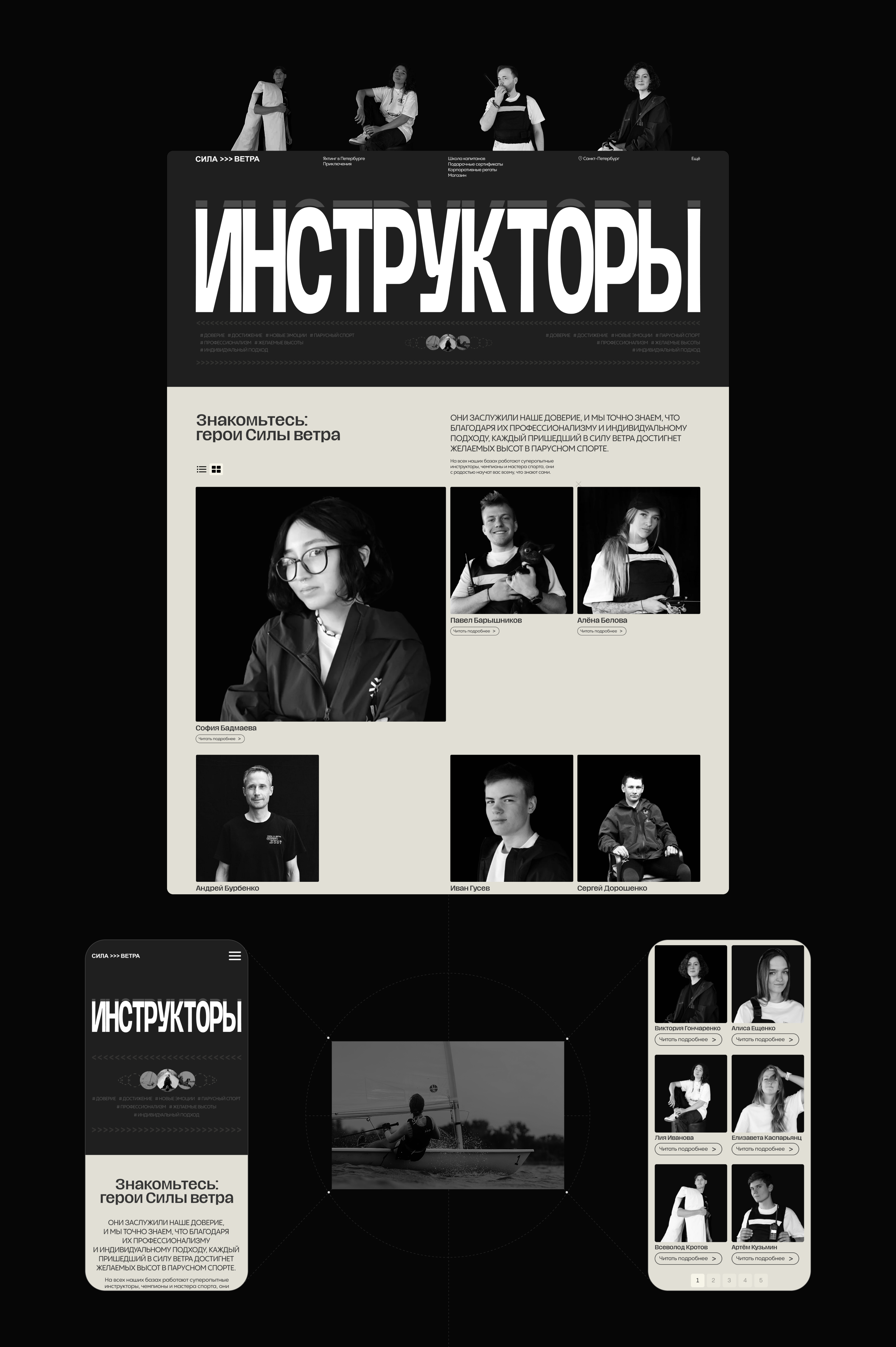 Яхт-клуб "Сила ветра" — Изображение №18 — Интерфейсы на Dprofile