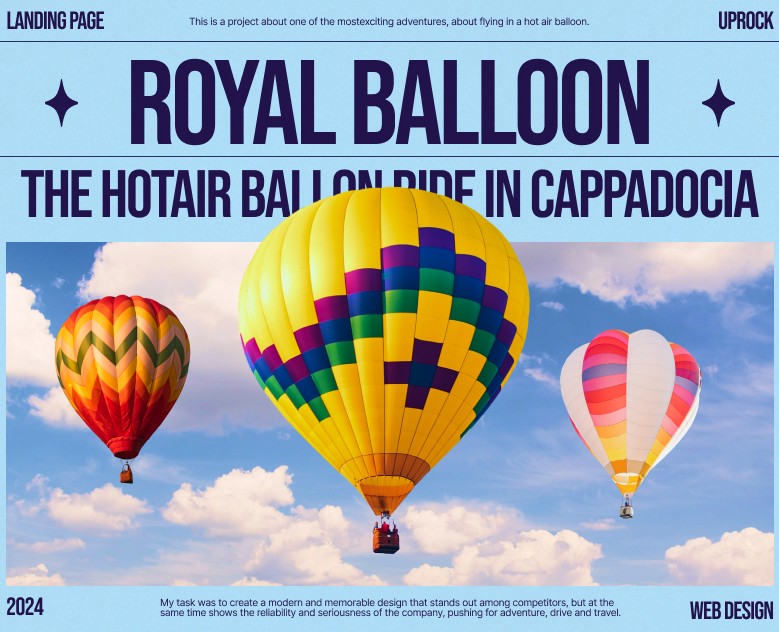 THE HOT AIR BALLOONS RIDE / Landing — Интерфейсы на Dprofile