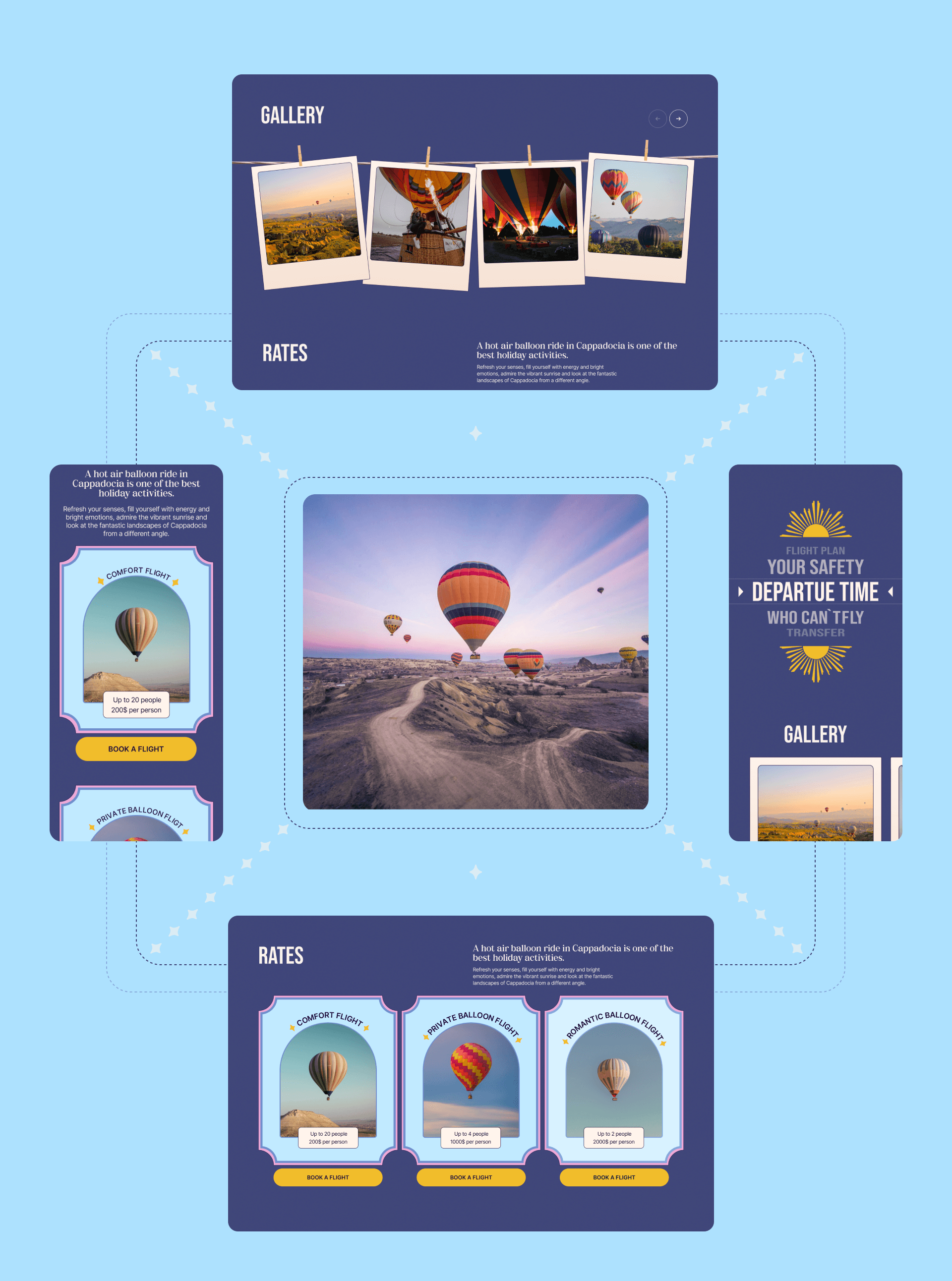 THE HOT AIR BALLOONS RIDE / Landing — Изображение №6 — Интерфейсы на Dprofile