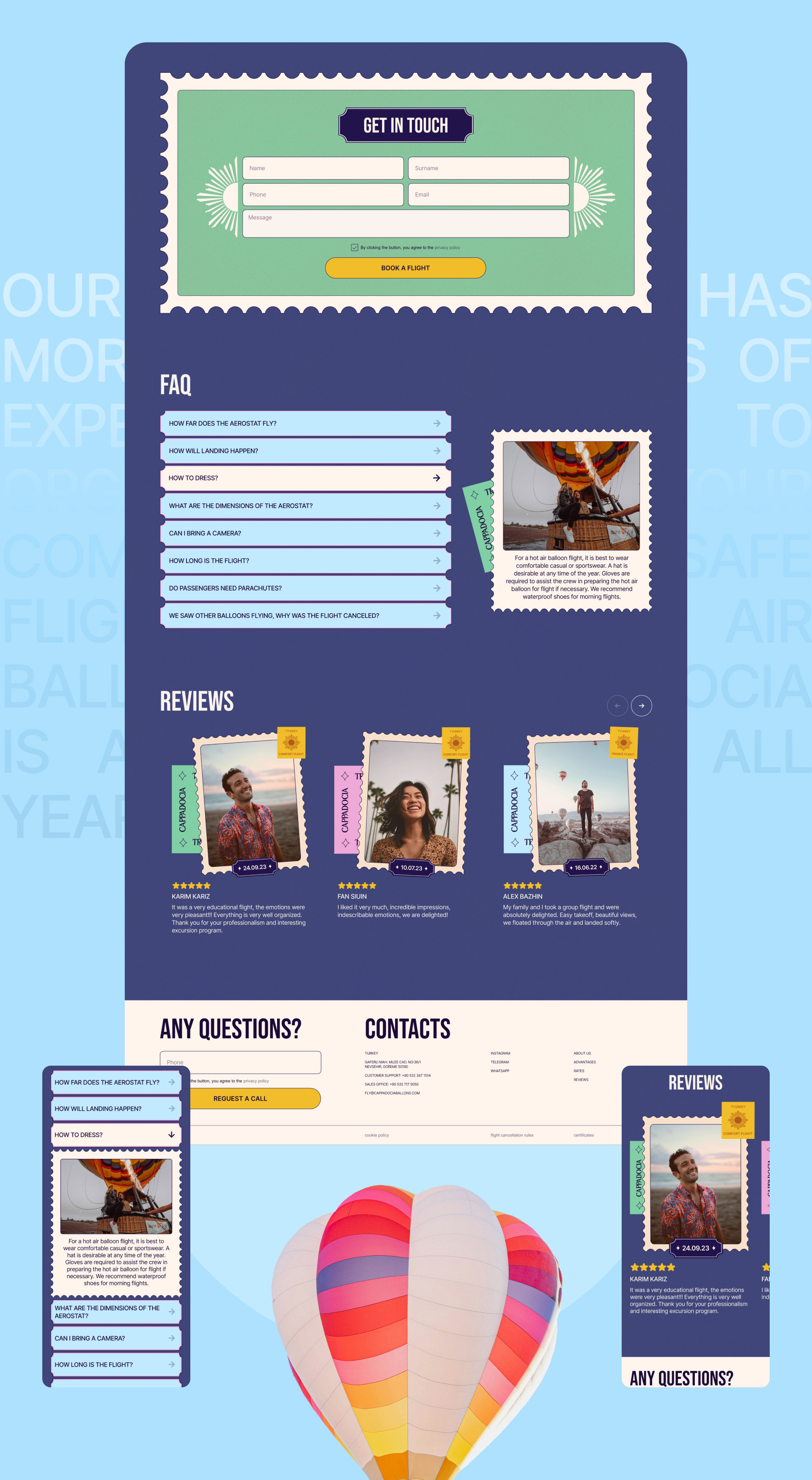 THE HOT AIR BALLOONS RIDE / Landing — Изображение №8 — Интерфейсы на Dprofile