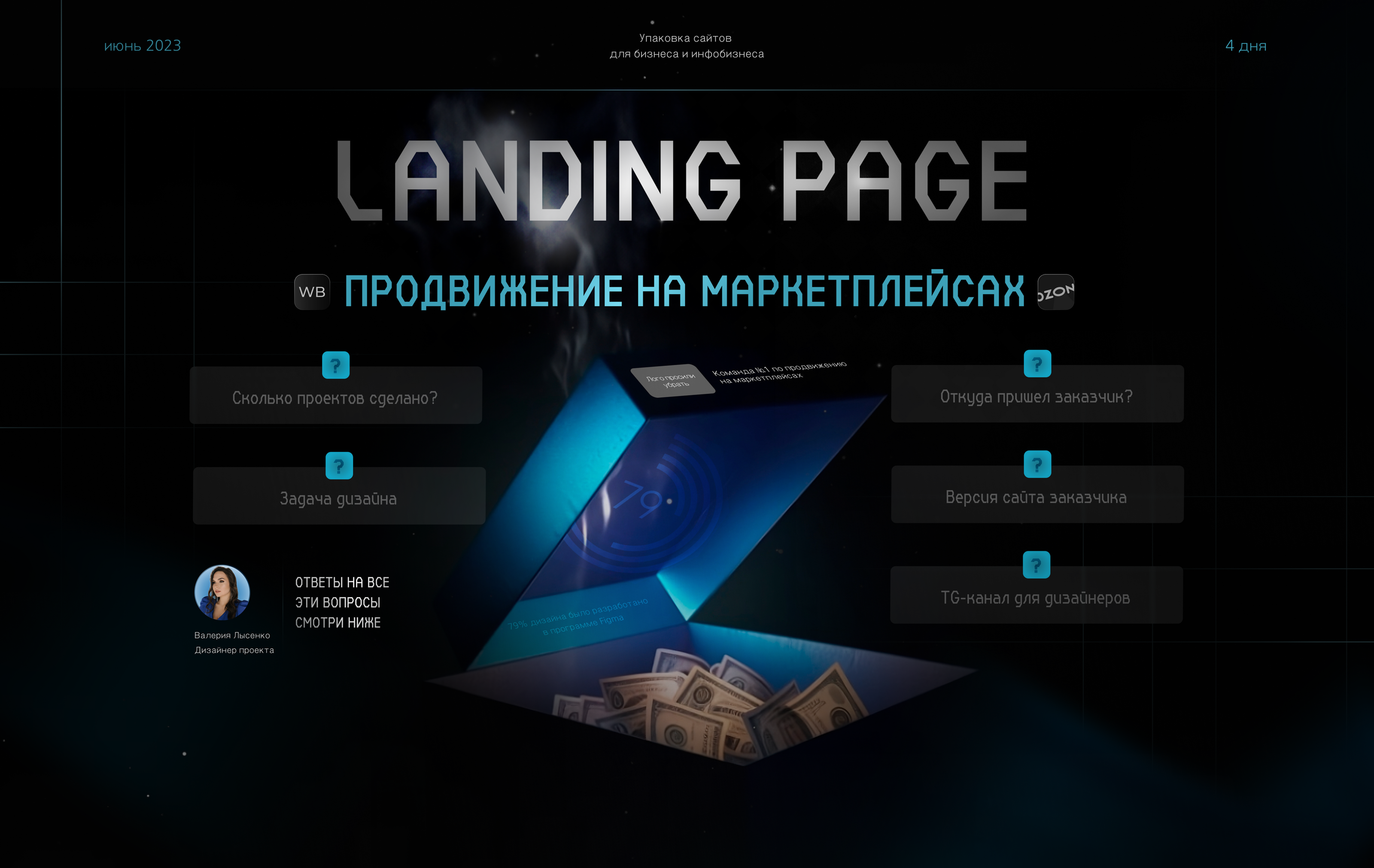 Landing Page / продвижение на маркетплейсах — Изображение №1 — Брендинг, Маркетинг на Dprofile