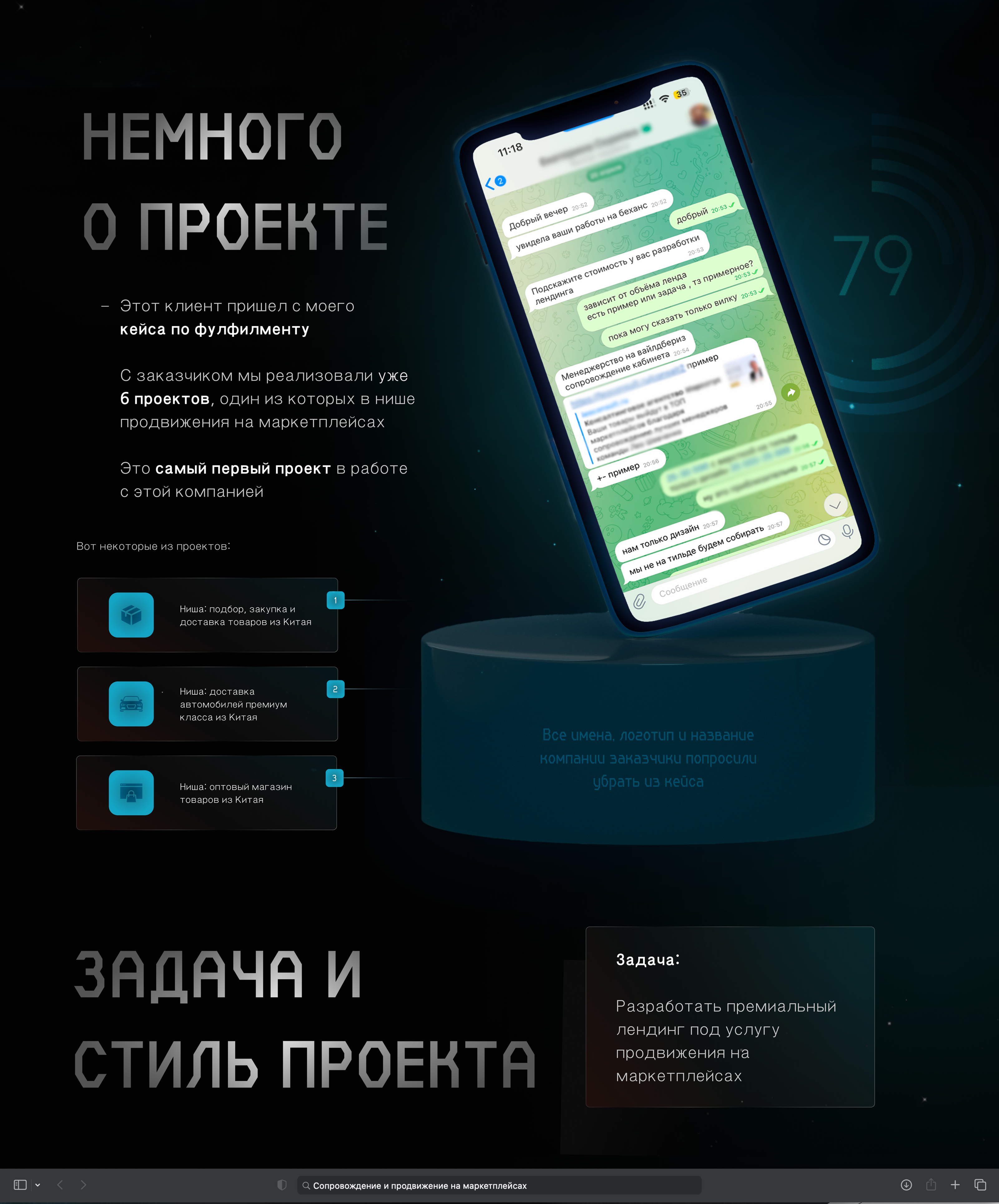 Landing Page / продвижение на маркетплейсах — Изображение №2 — Брендинг, Маркетинг на Dprofile