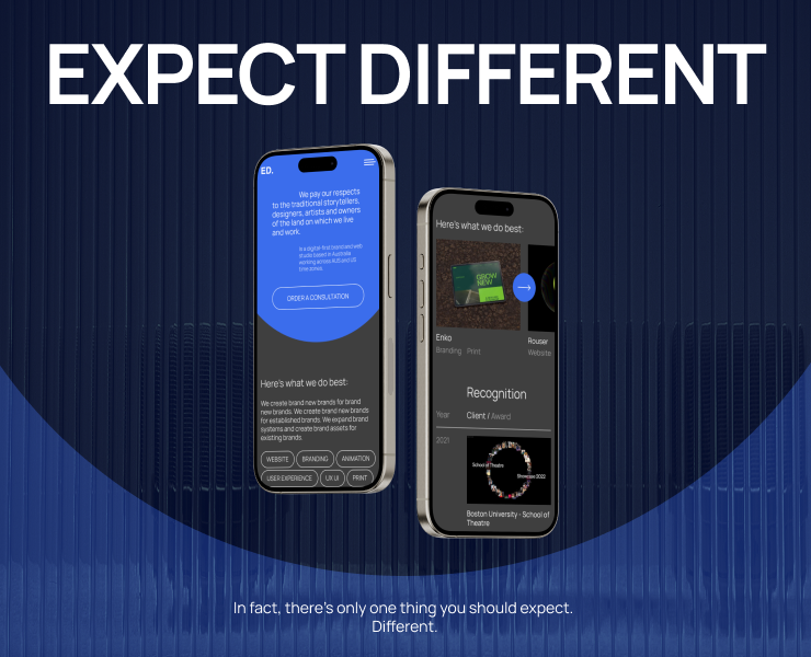 Expect Different | Studio website — Интерфейсы на Dprofile