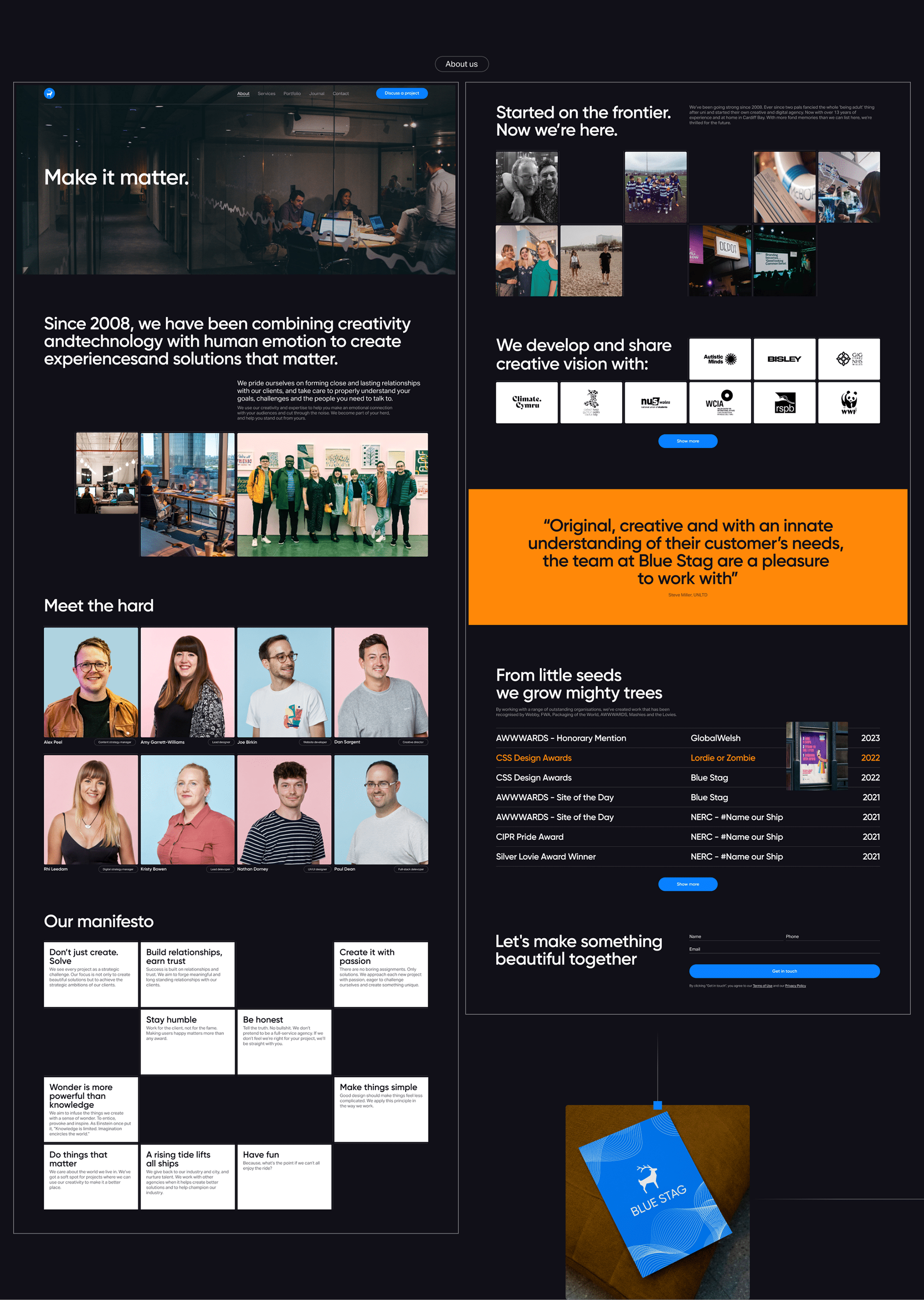 Blue Stag | digital agency redesign — Изображение №8 — Интерфейсы на Dprofile
