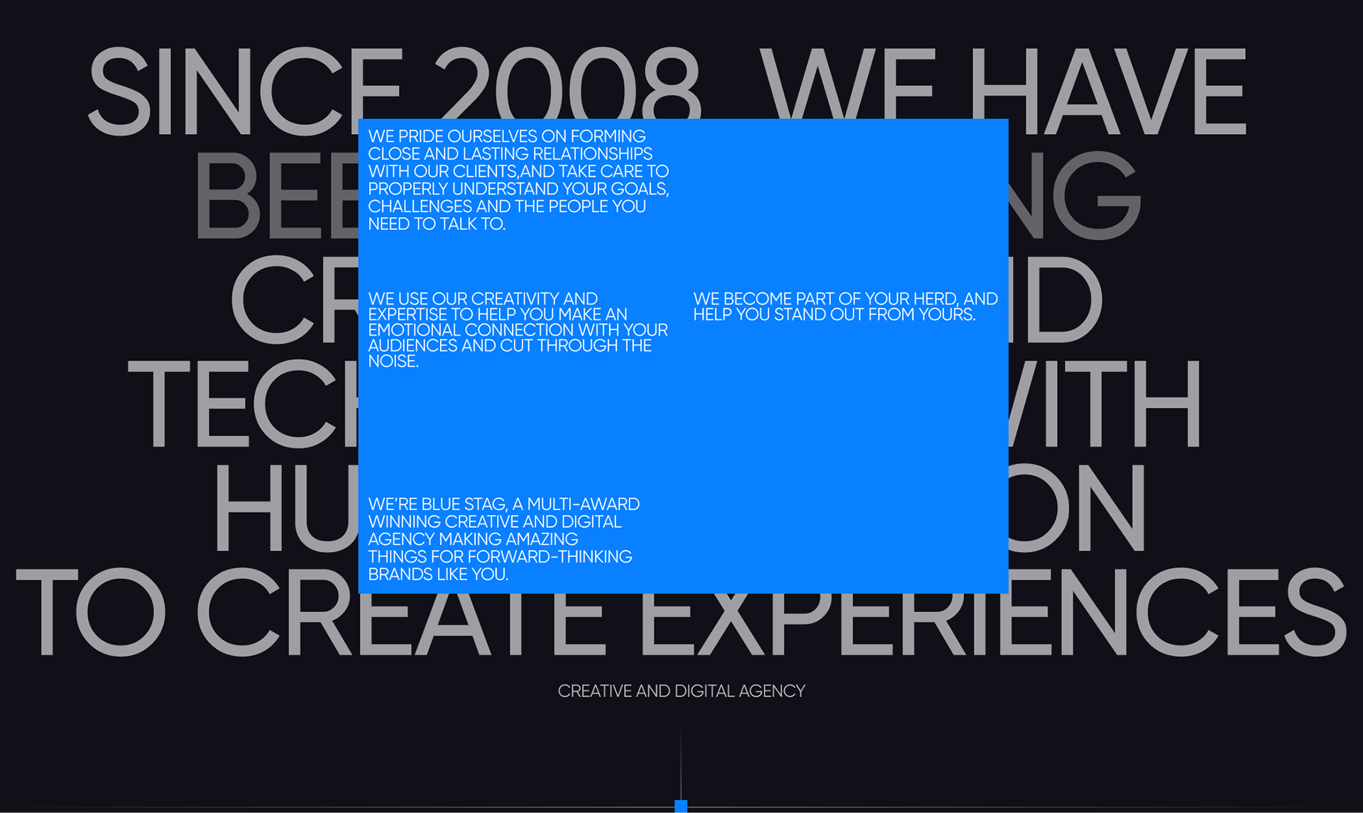 Blue Stag | digital agency redesign — Изображение №7 — Интерфейсы на Dprofile