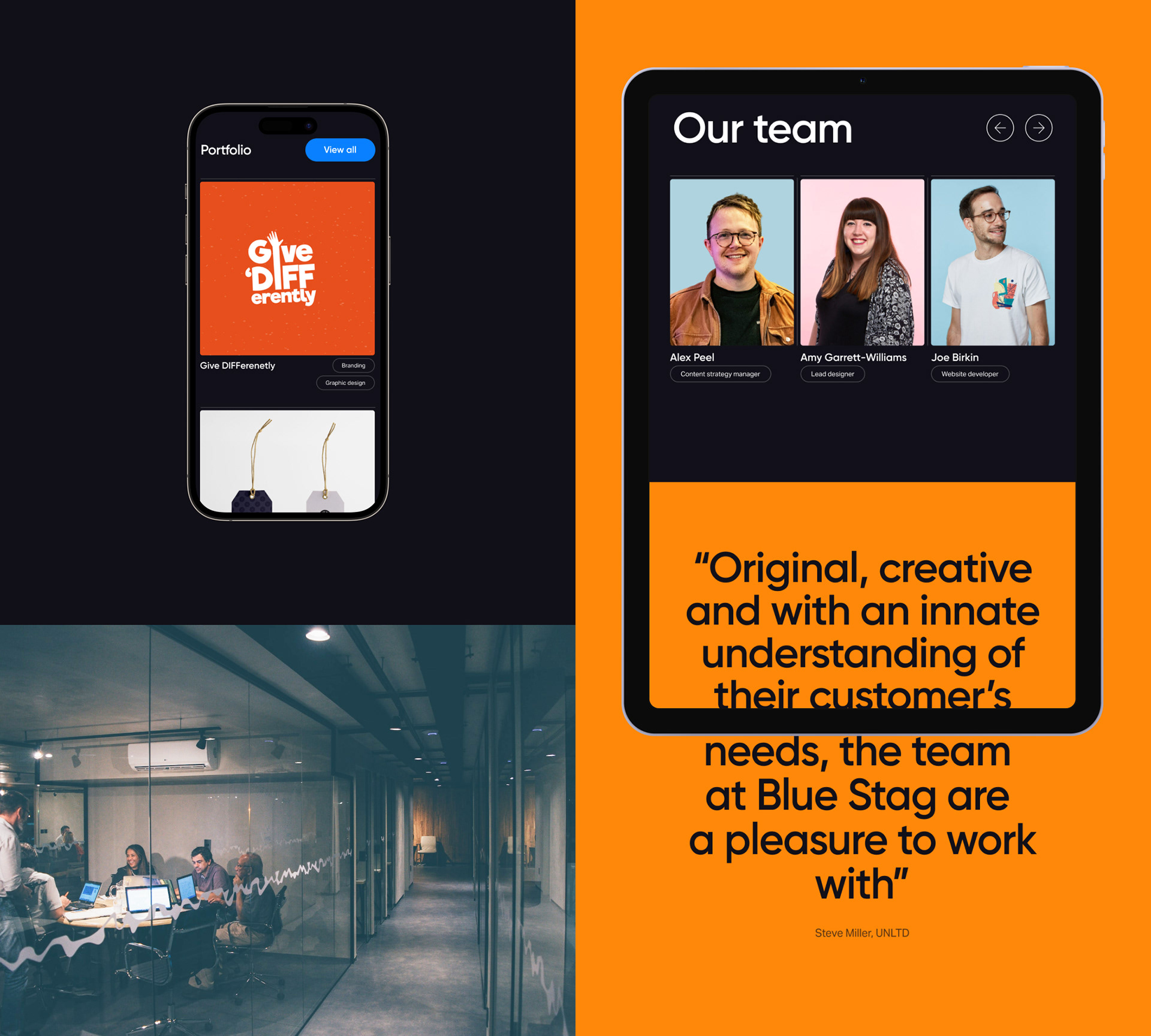 Blue Stag | digital agency redesign — Изображение №3 — Интерфейсы на Dprofile