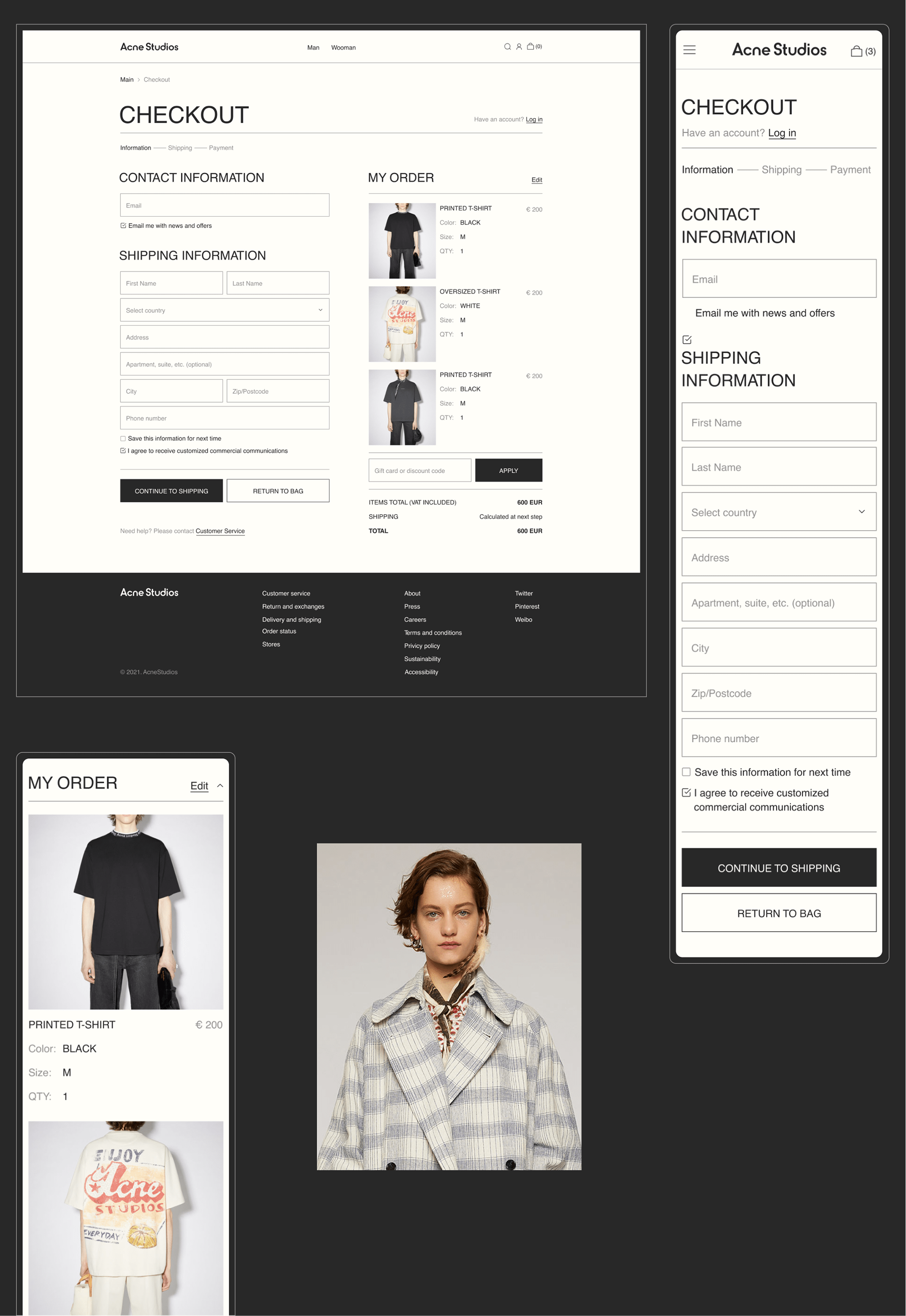 Acne Studious | E-commerce redesign concept — Изображение №7 — Интерфейсы на Dprofile