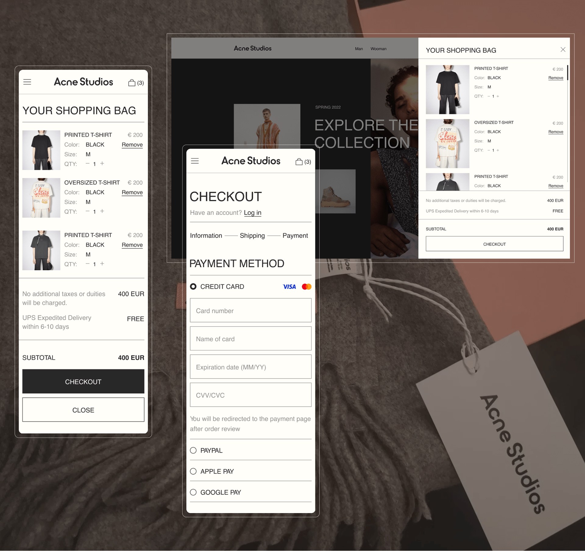 Acne Studious | E-commerce redesign concept — Изображение №5 — Интерфейсы на Dprofile