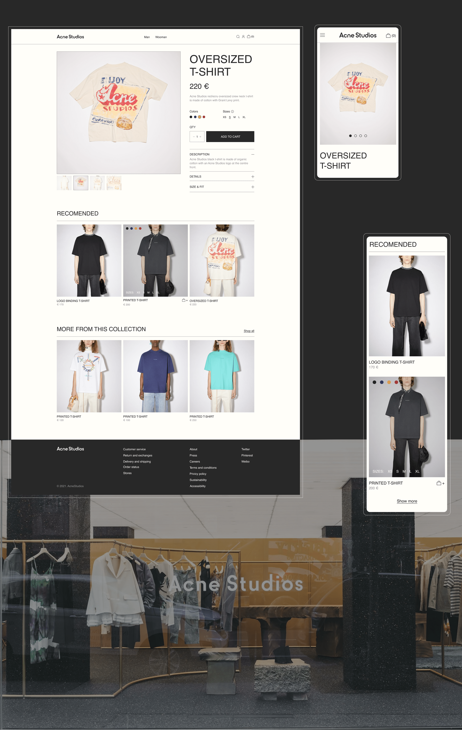 Acne Studious | E-commerce redesign concept — Изображение №6 — Интерфейсы на Dprofile