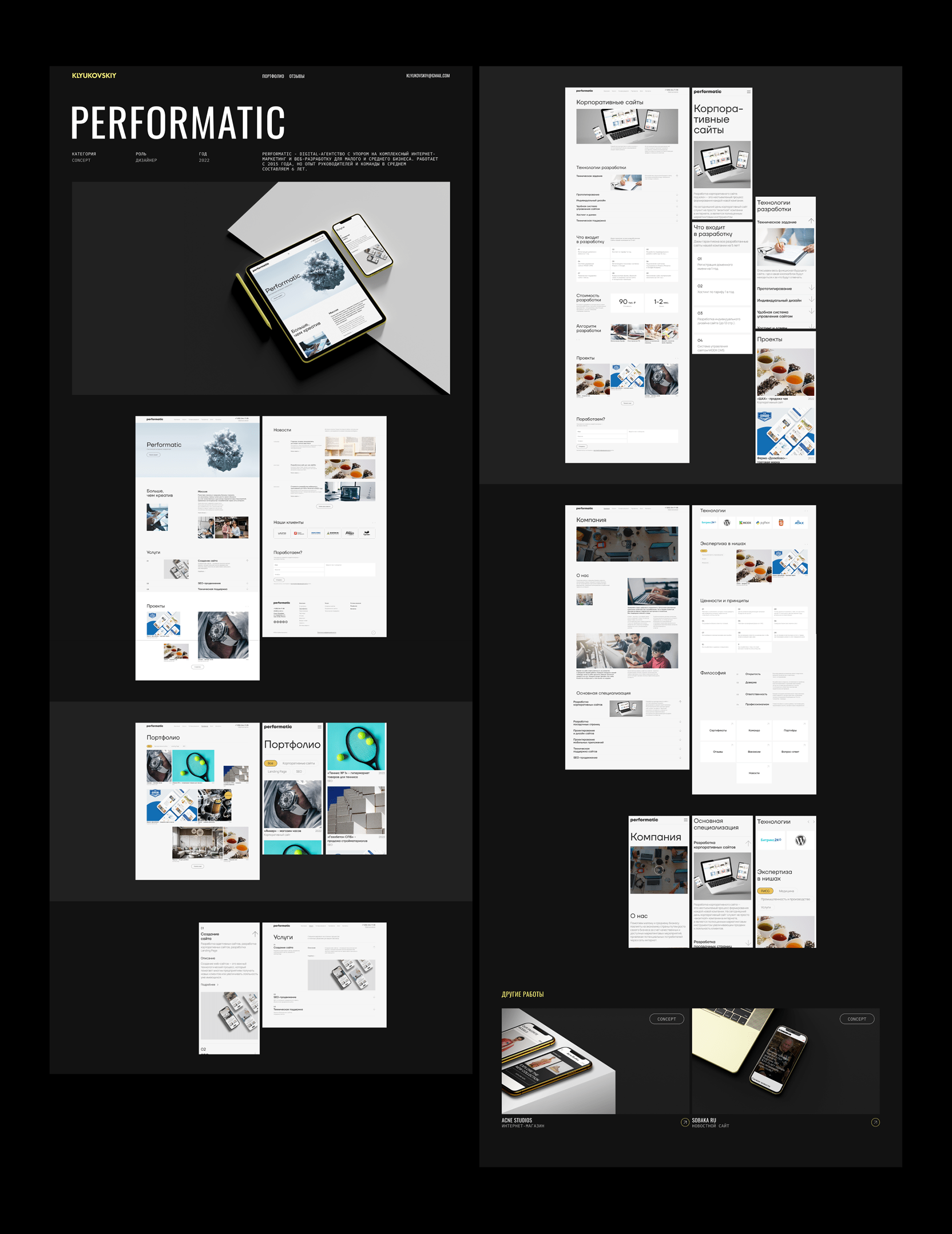 Portfolio Website - UX/UI designer — Изображение №8 — Интерфейсы на Dprofile