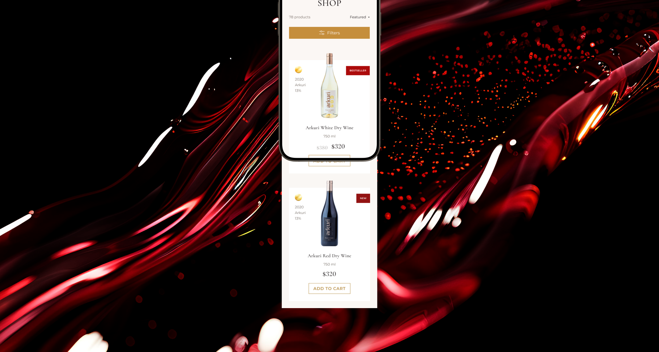 NOA WINE | E-commerce — Изображение №6 — Интерфейсы на Dprofile