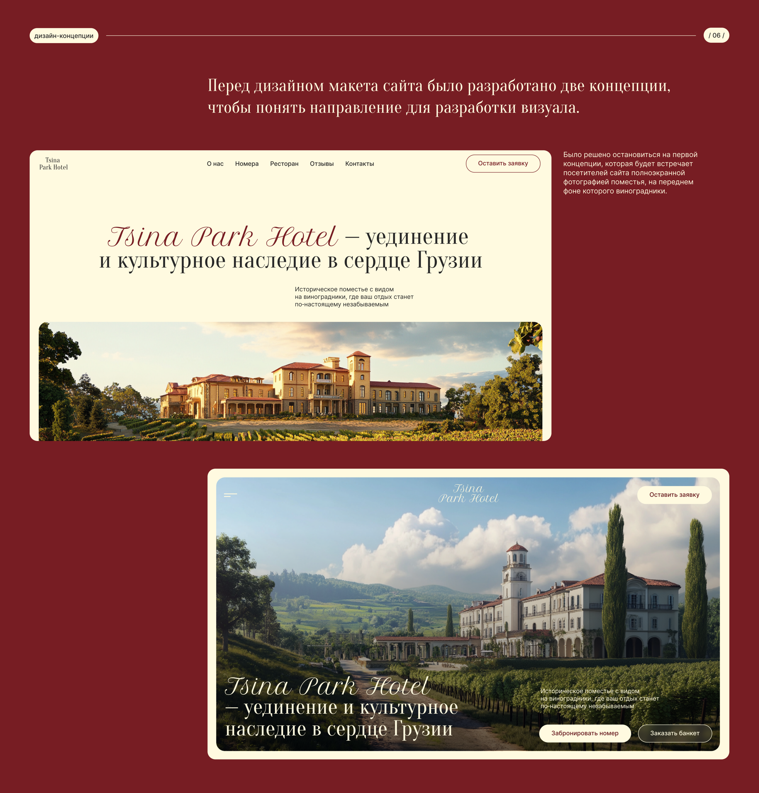 Сайт для Tsina Park Hotel — Изображение №8 — Интерфейсы на Dprofile