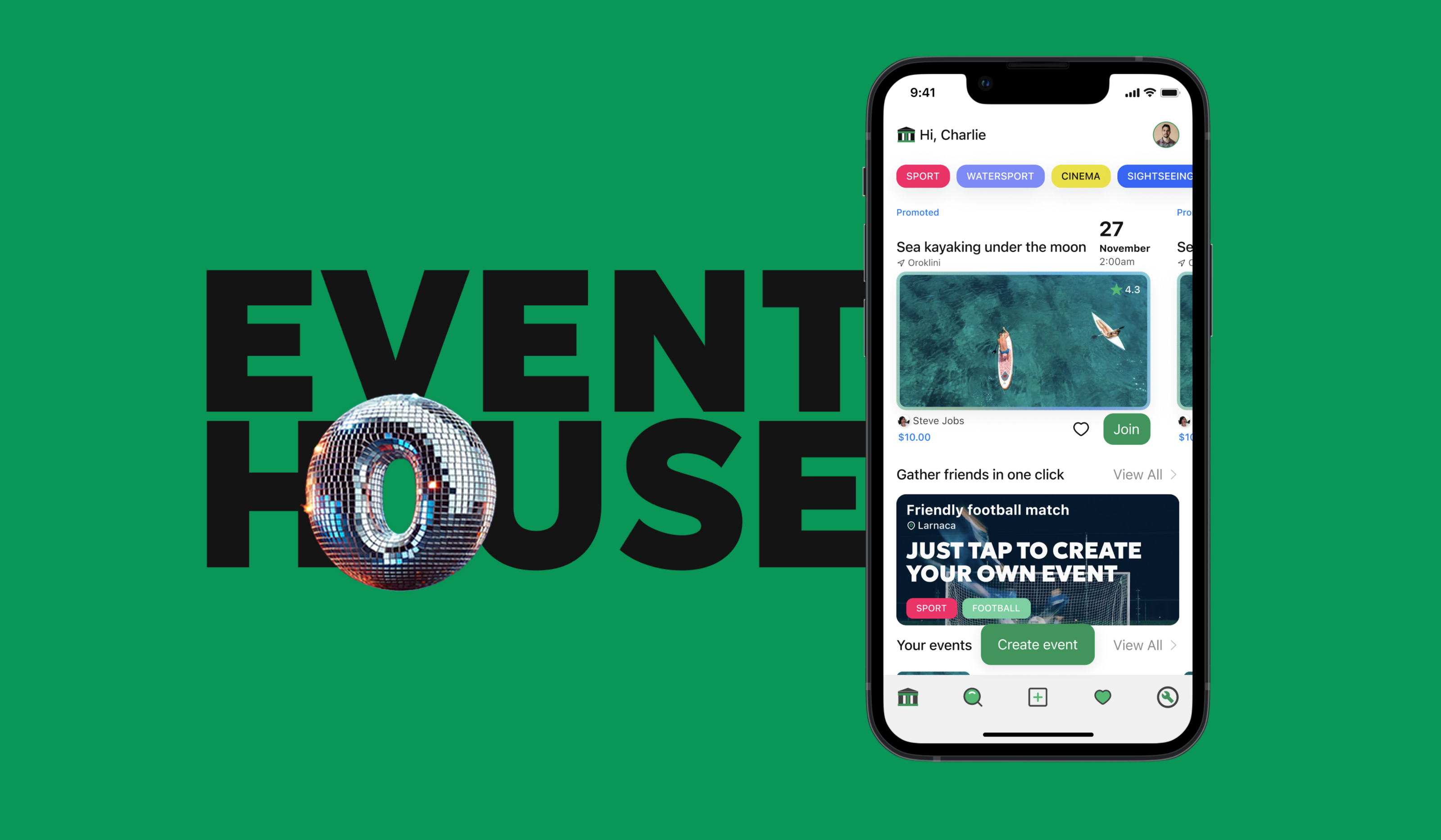 Event house app — Изображение №1 — Интерфейсы на Dprofile