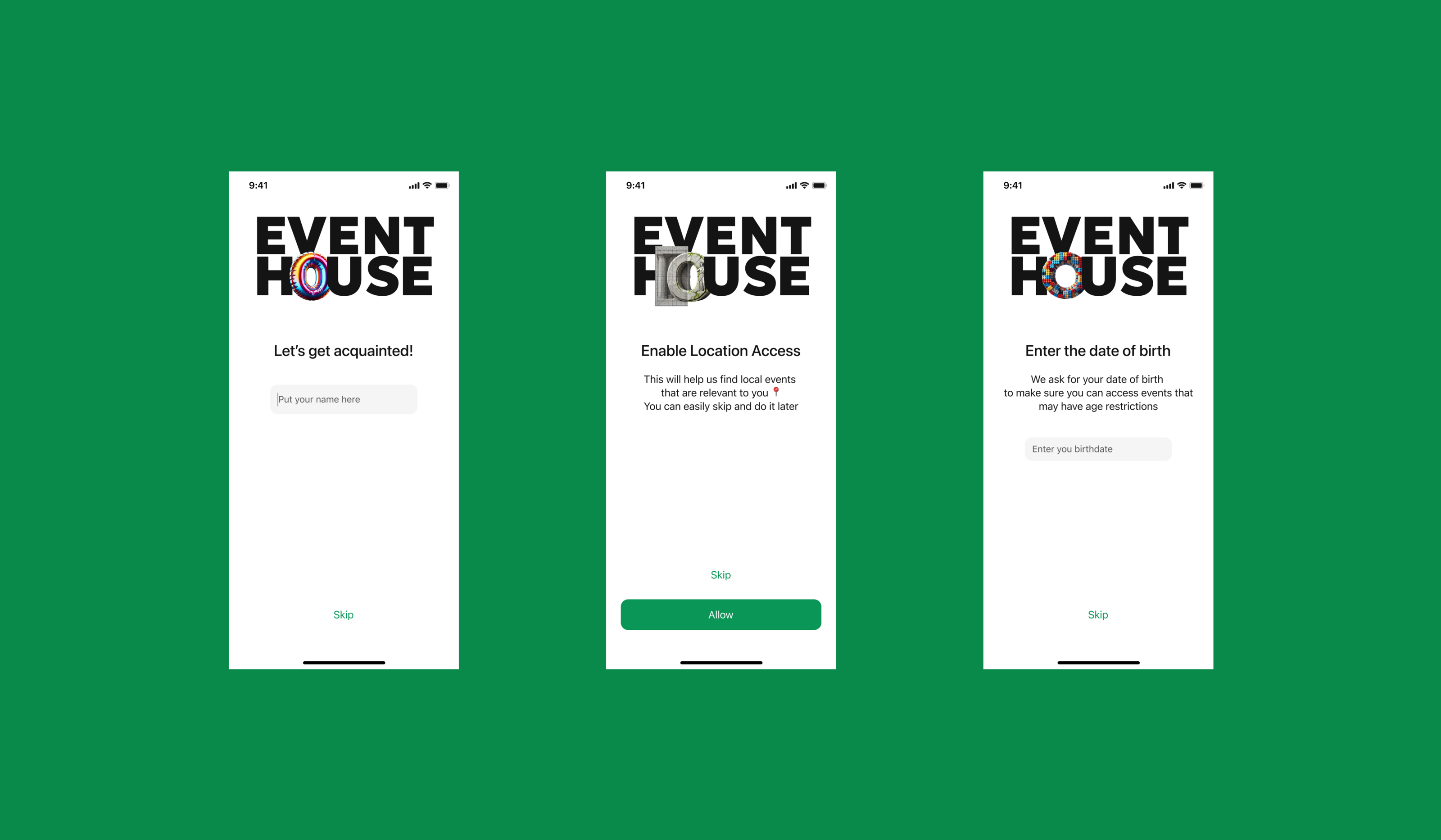 Event house app — Изображение №2 — Интерфейсы на Dprofile