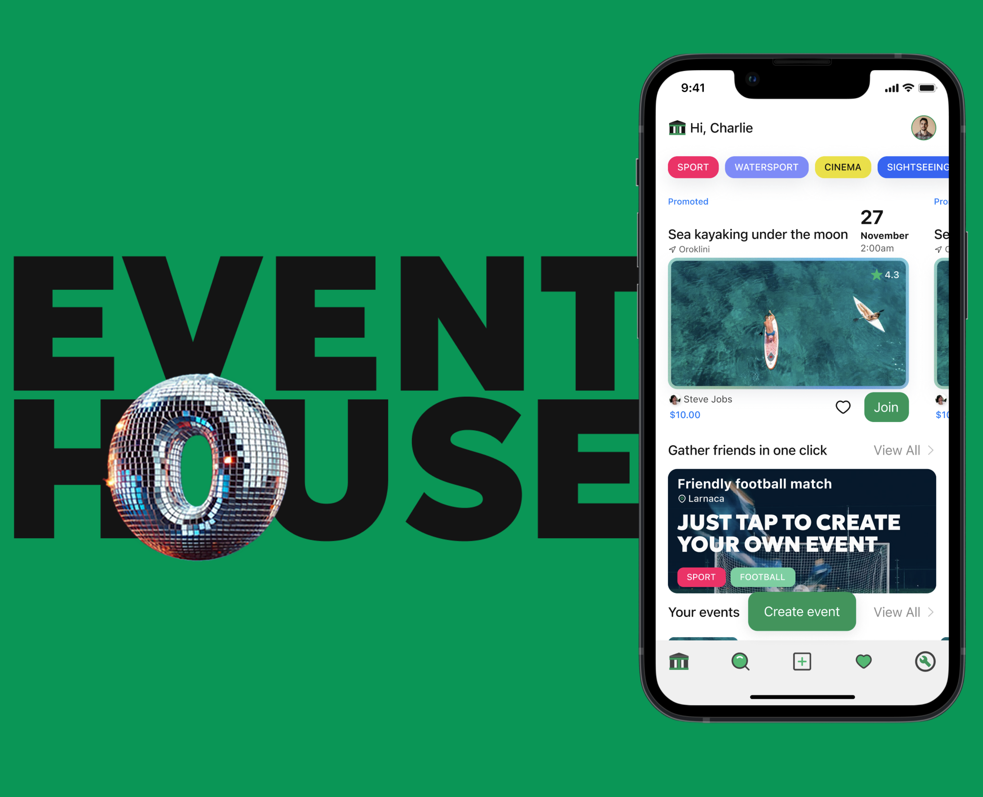 Event house app на Dprofile