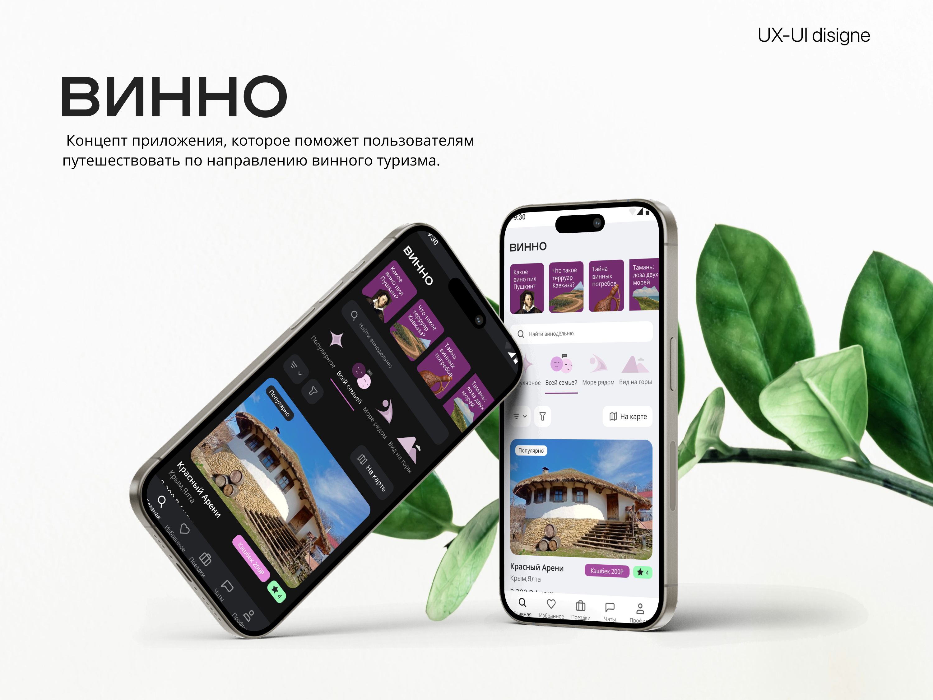 Приложение для винного туризма — Изображение №1 — Интерфейсы на Dprofile