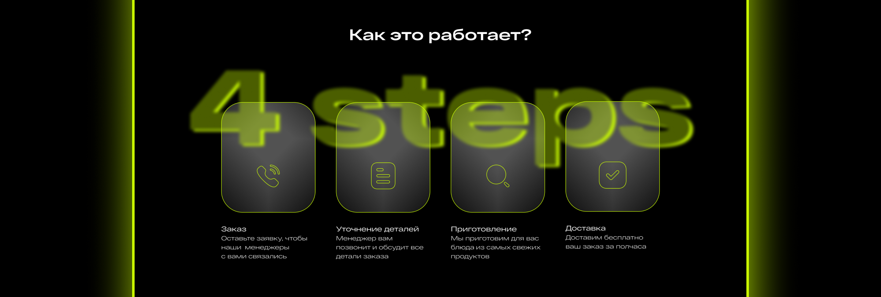 Food delivery Landing page — Изображение №6 — Интерфейсы, Графика на Dprofile