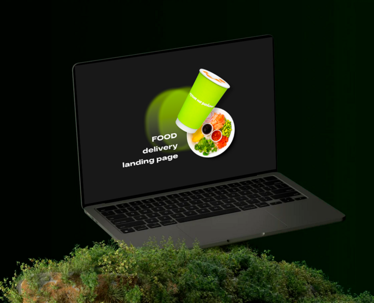 Food delivery Landing page — Интерфейсы, Графика на Dprofile