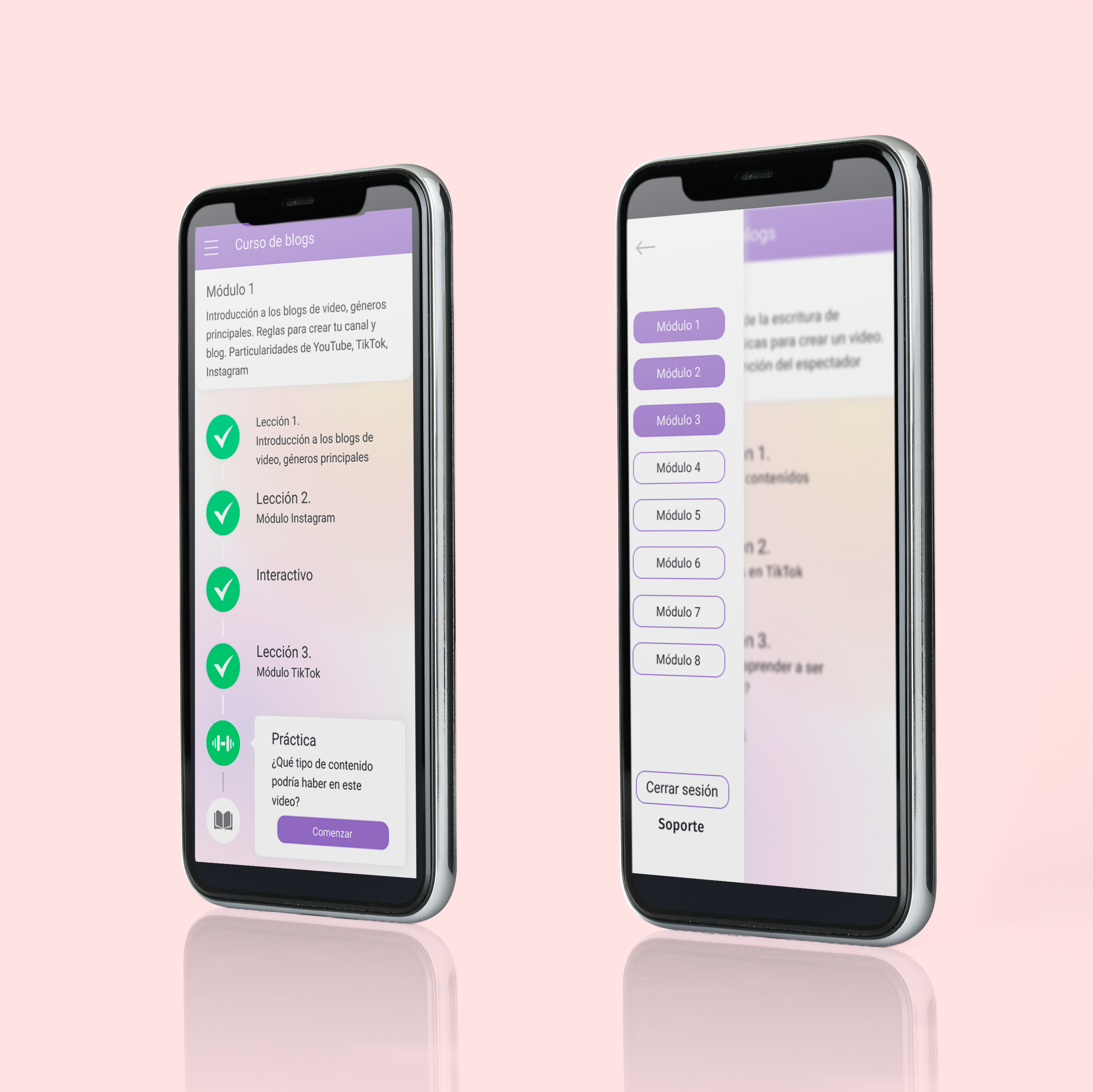 Мобильное приложение для академии блогера — Изображение №4 — Интерфейсы на Dprofile