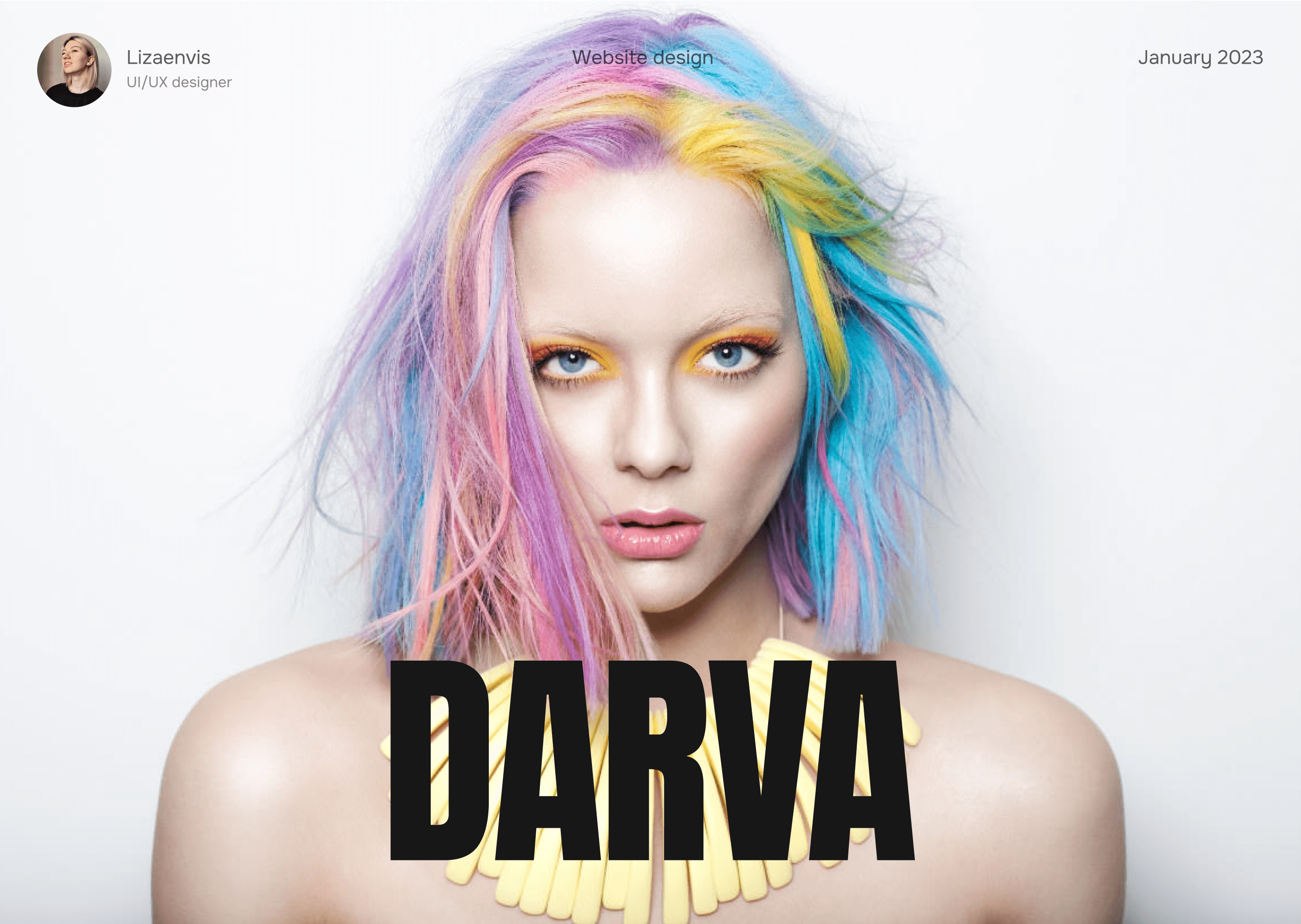 Дизайн сайта студии креативного окрашивания «DARVA» — Изображение №1 — Интерфейсы на Dprofile