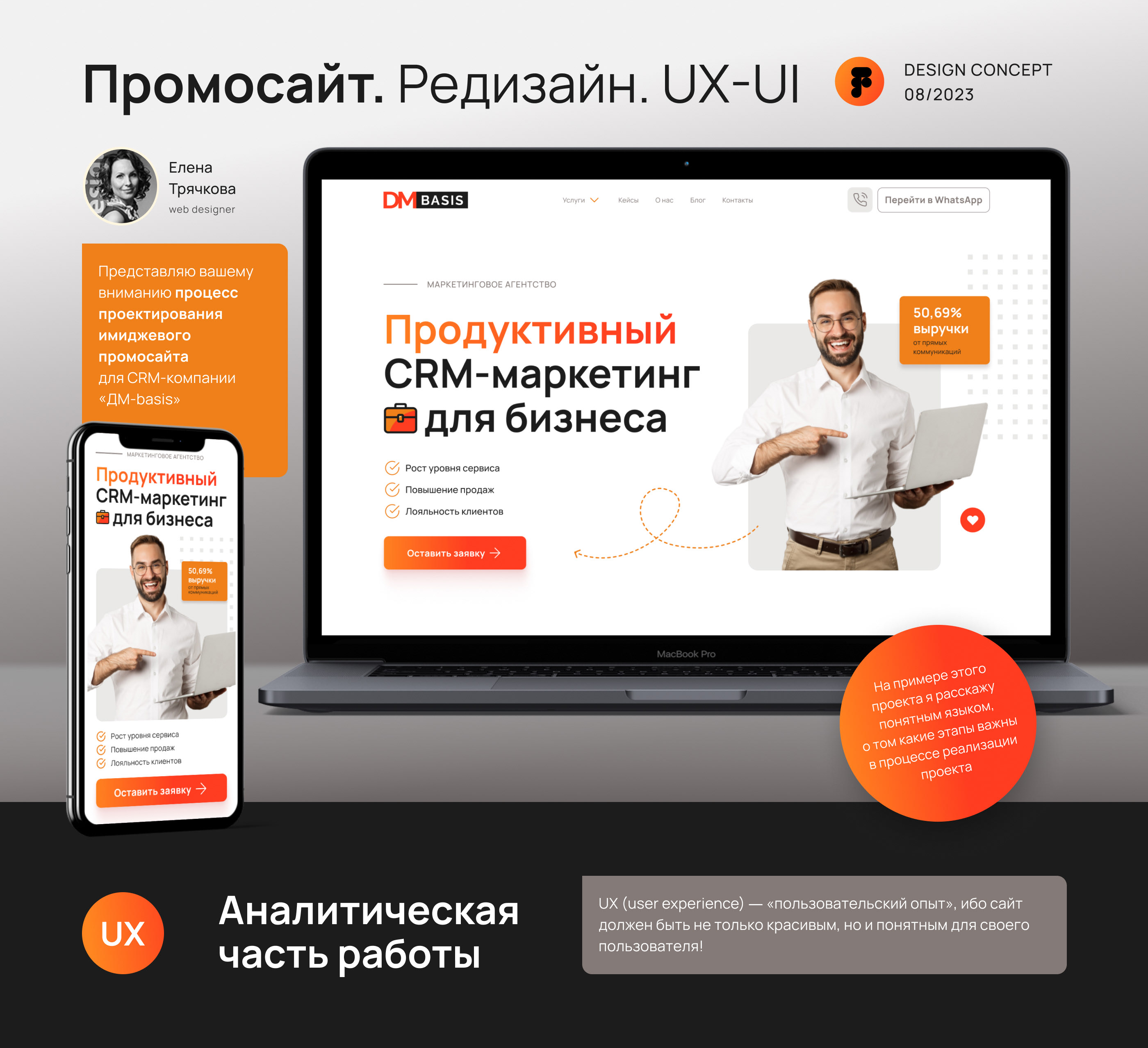 Промосайт для CRM-компании. UX-UI — Изображение №1 — Интерфейсы на Dprofile