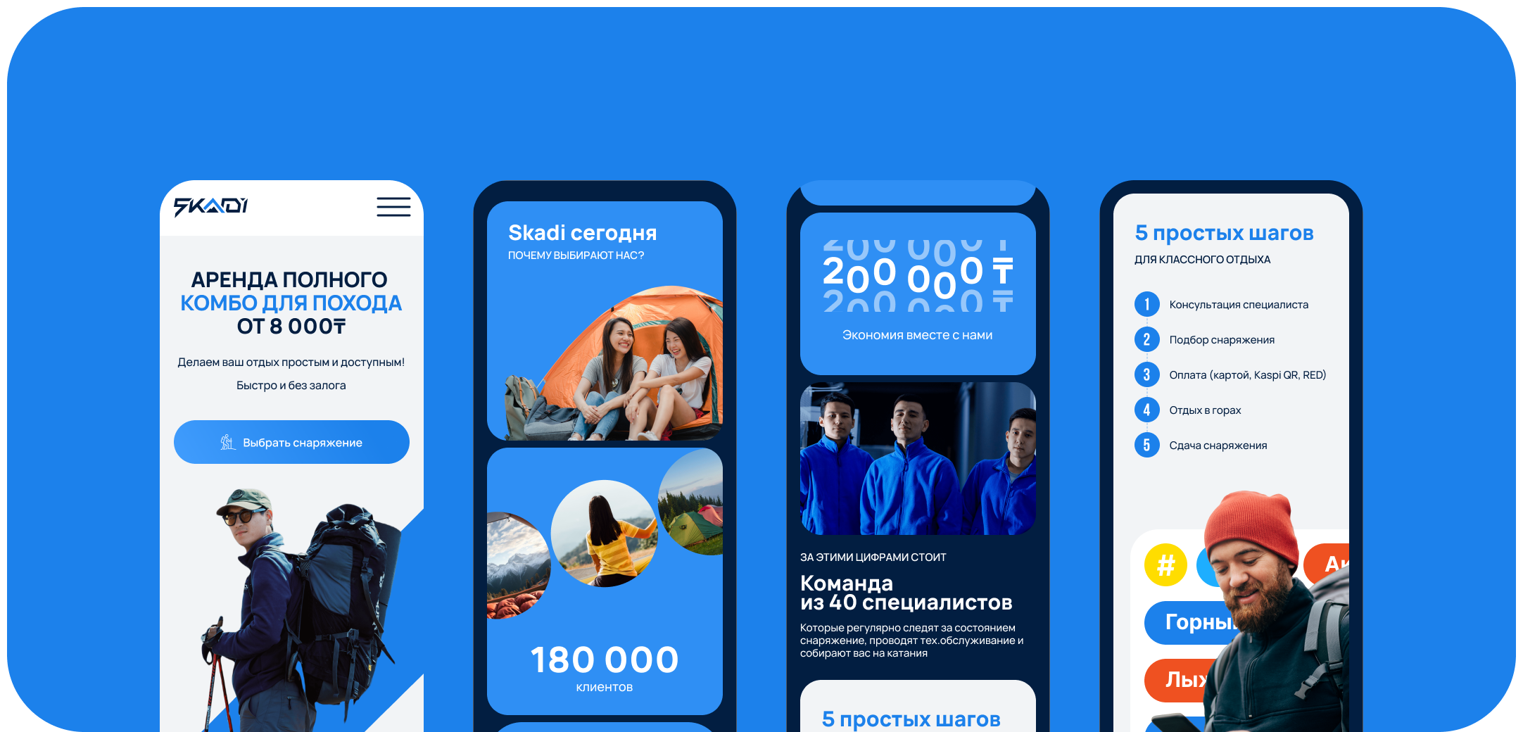 Skadi - landing page for equipment rental stores — Изображение №5 — Графика, Интерфейсы на Dprofile