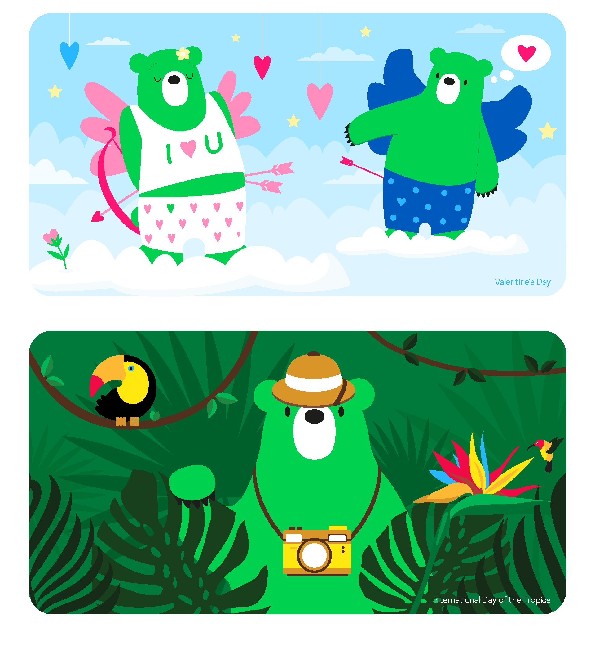 Фирменный стиль праздничных открыток — Изображение №5 — Брендинг, Иллюстрация на Dprofile