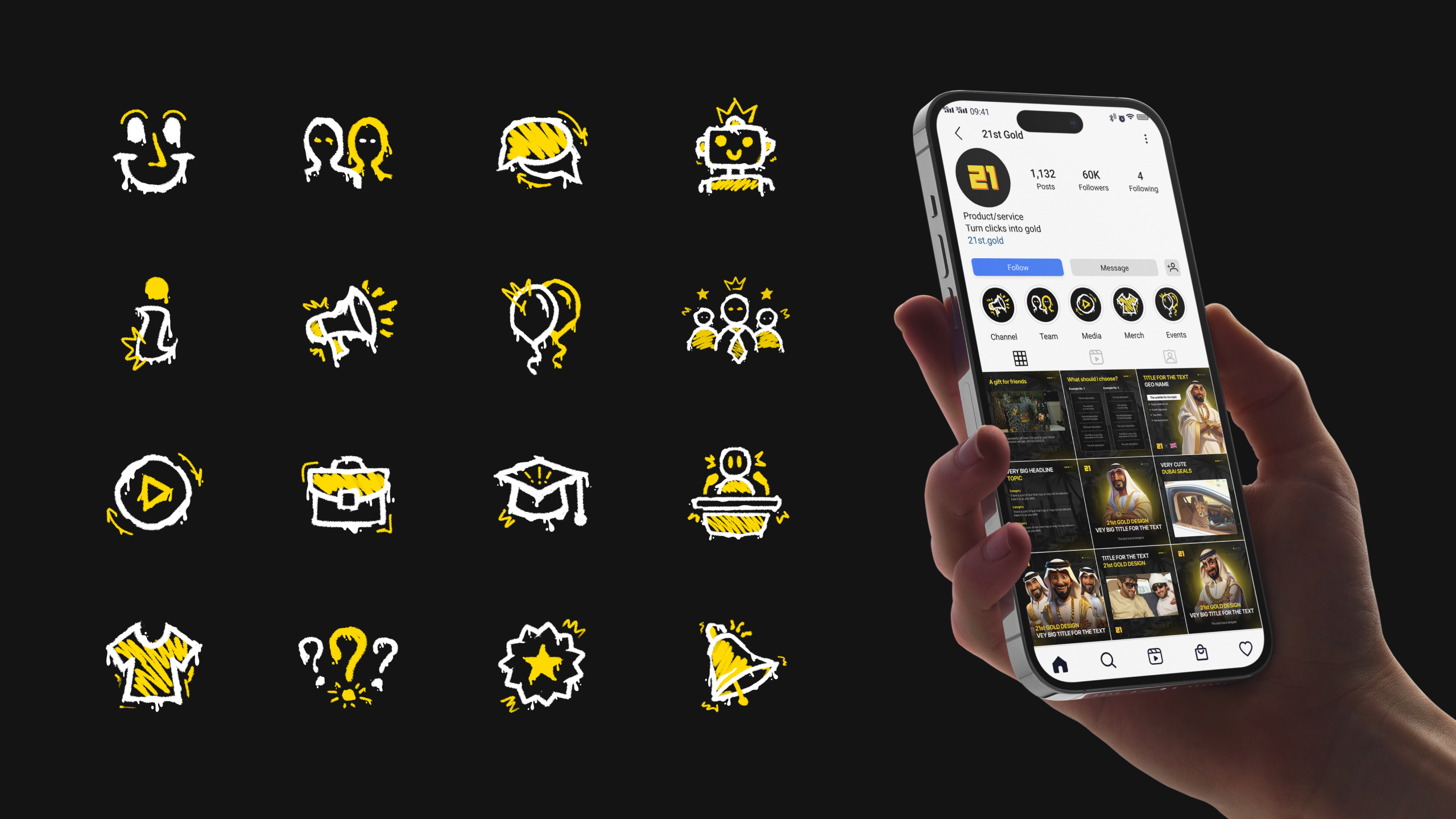 21st Gold — Turn clicks into gold — Изображение №22 — Брендинг, Графика на Dprofile