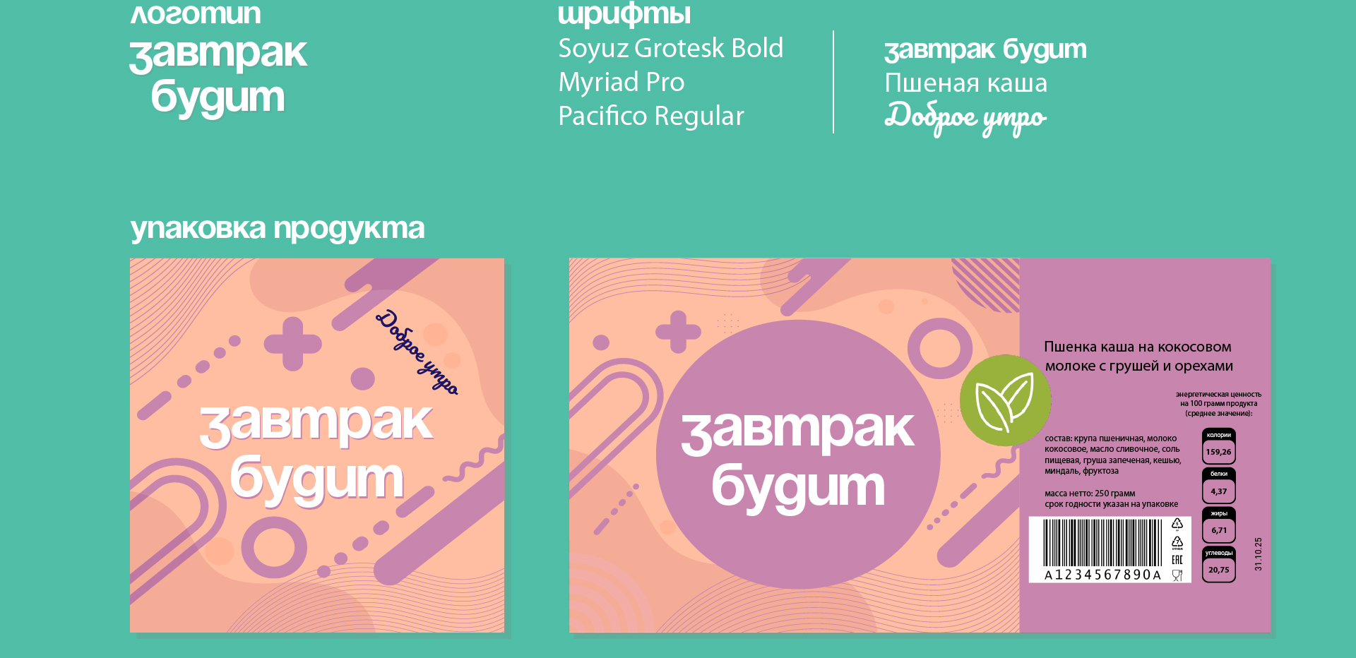 Завтрак будит / Дизайн упаковки — Изображение №3 — Брендинг на Dprofile