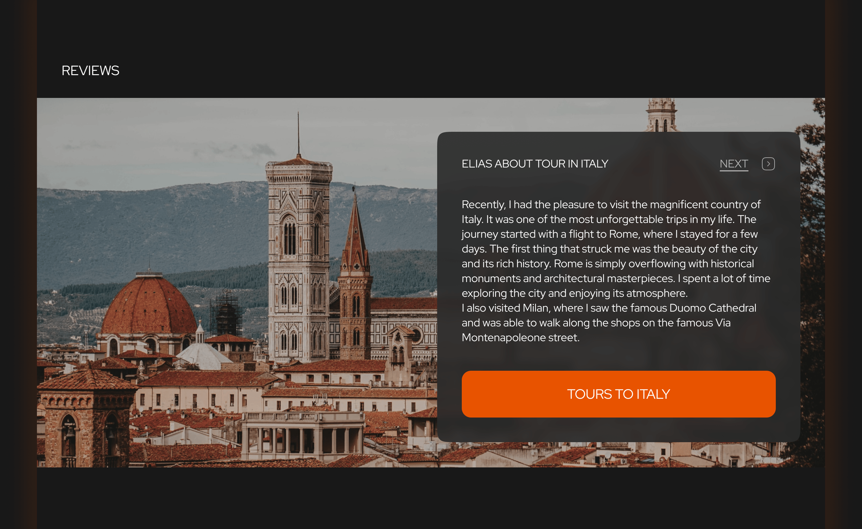 Open Tour website — Изображение №8 — Интерфейсы на Dprofile