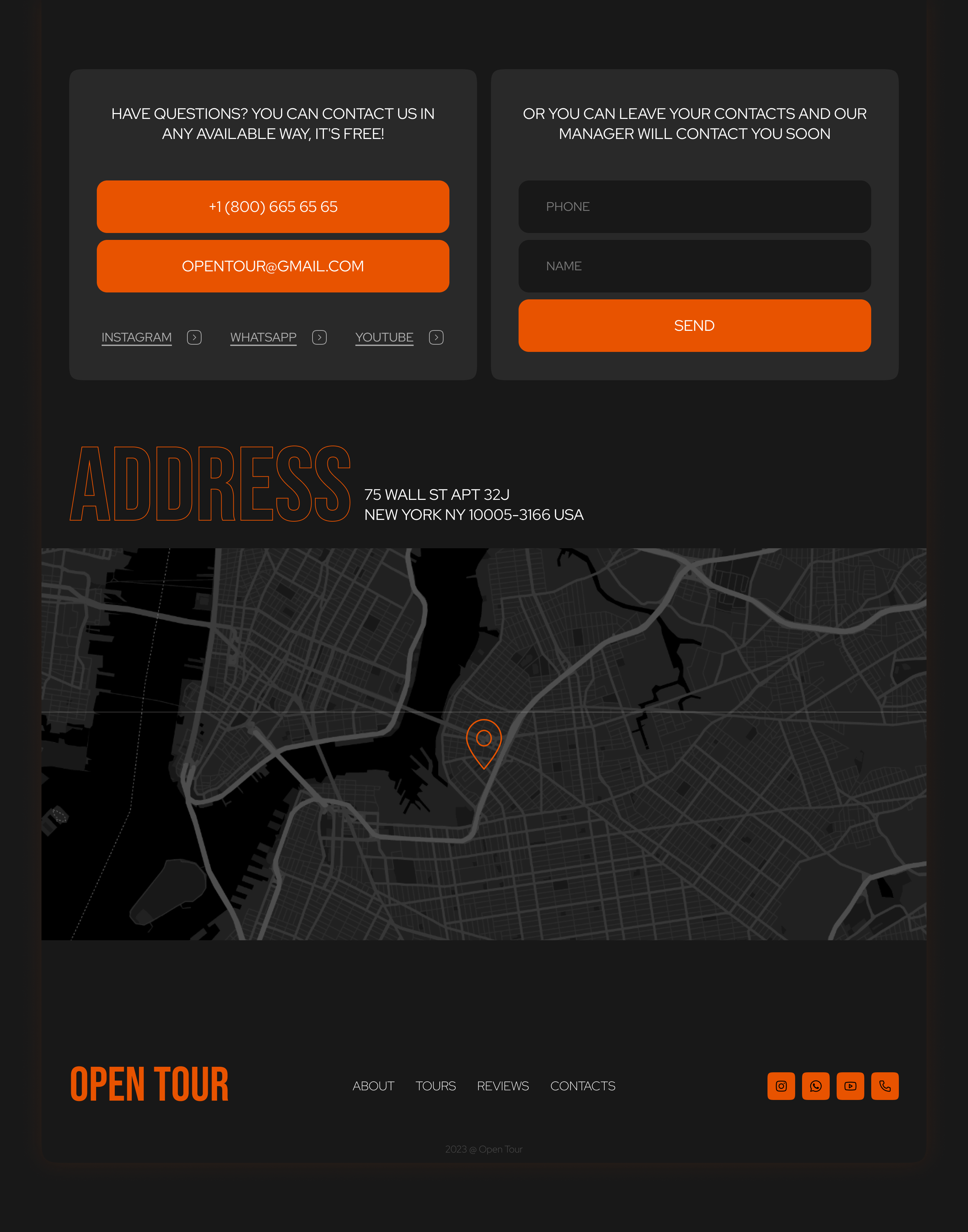 Open Tour website — Изображение №9 — Интерфейсы на Dprofile