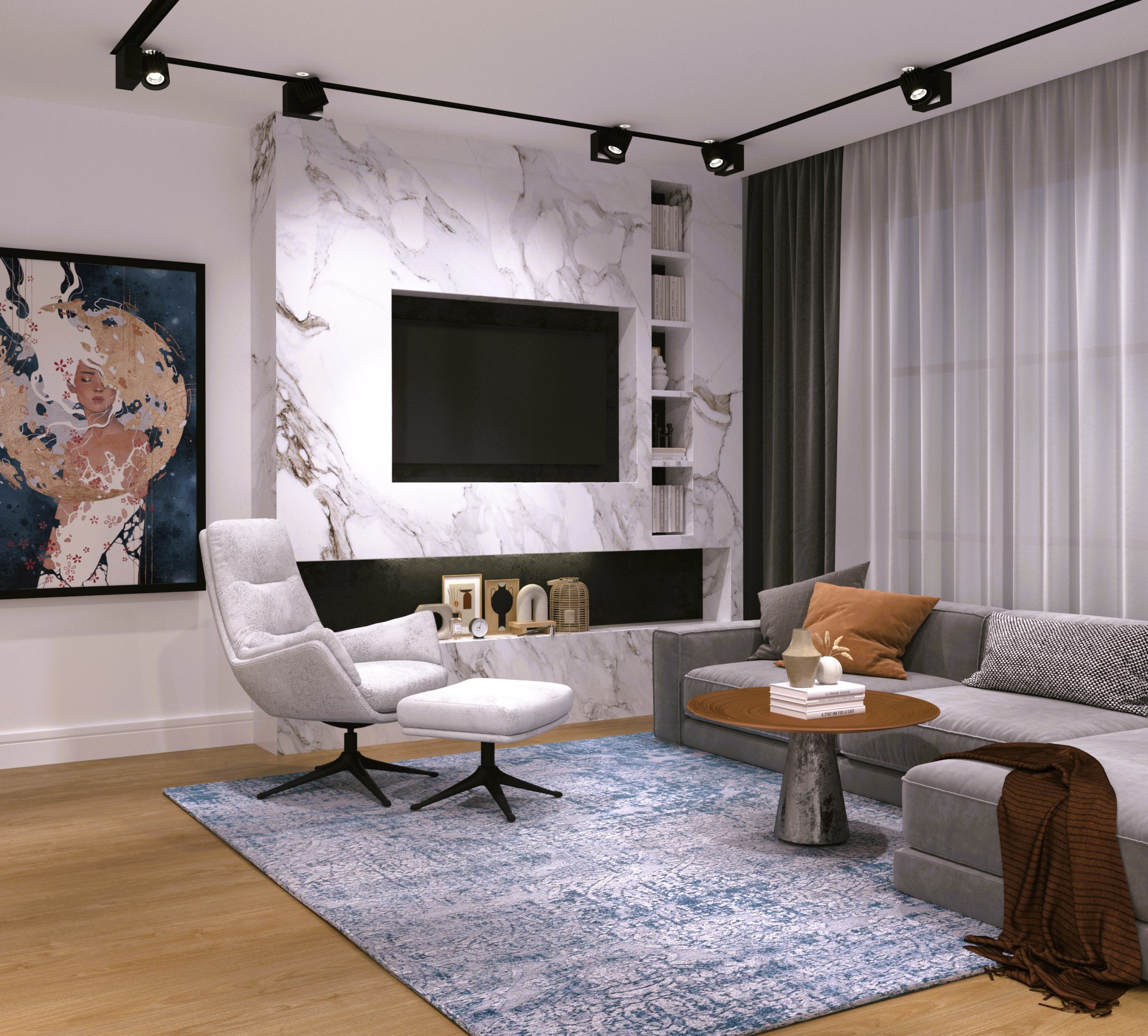 Проект гостиной — Изображение №2 — 3D на Dprofile