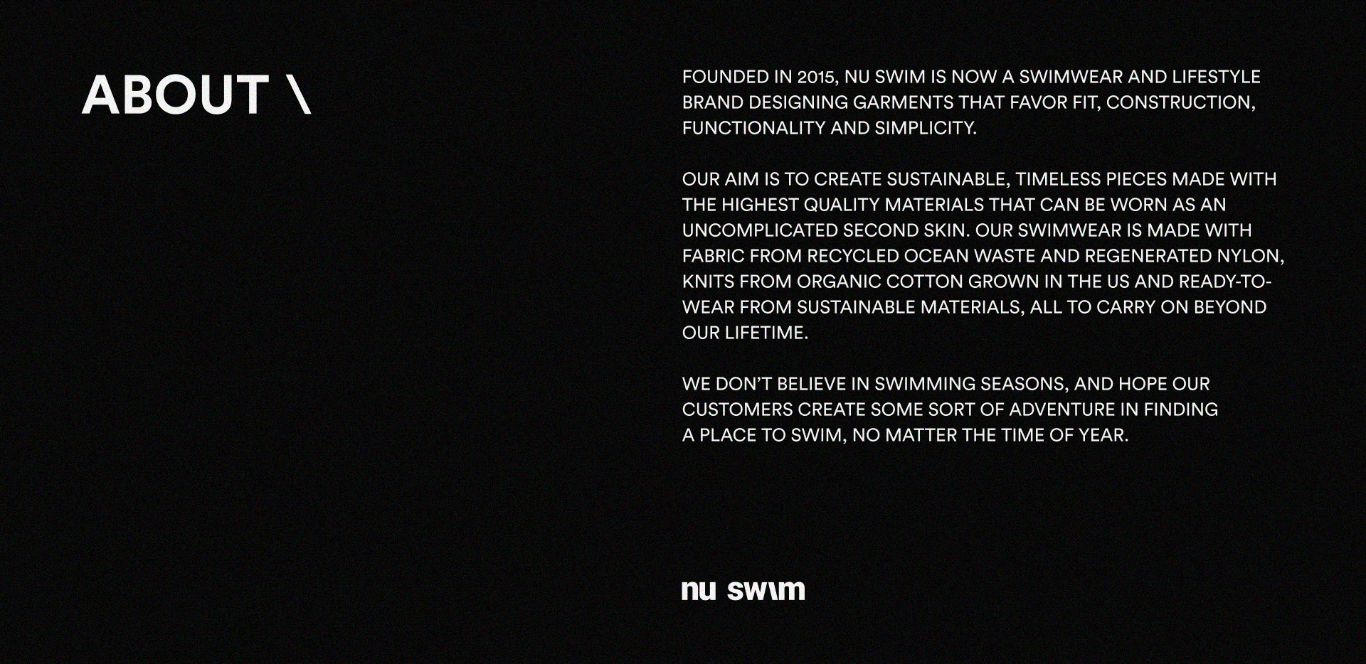 NU SWIM | Swimwear brand identity concept — Изображение №2 — Брендинг на Dprofile